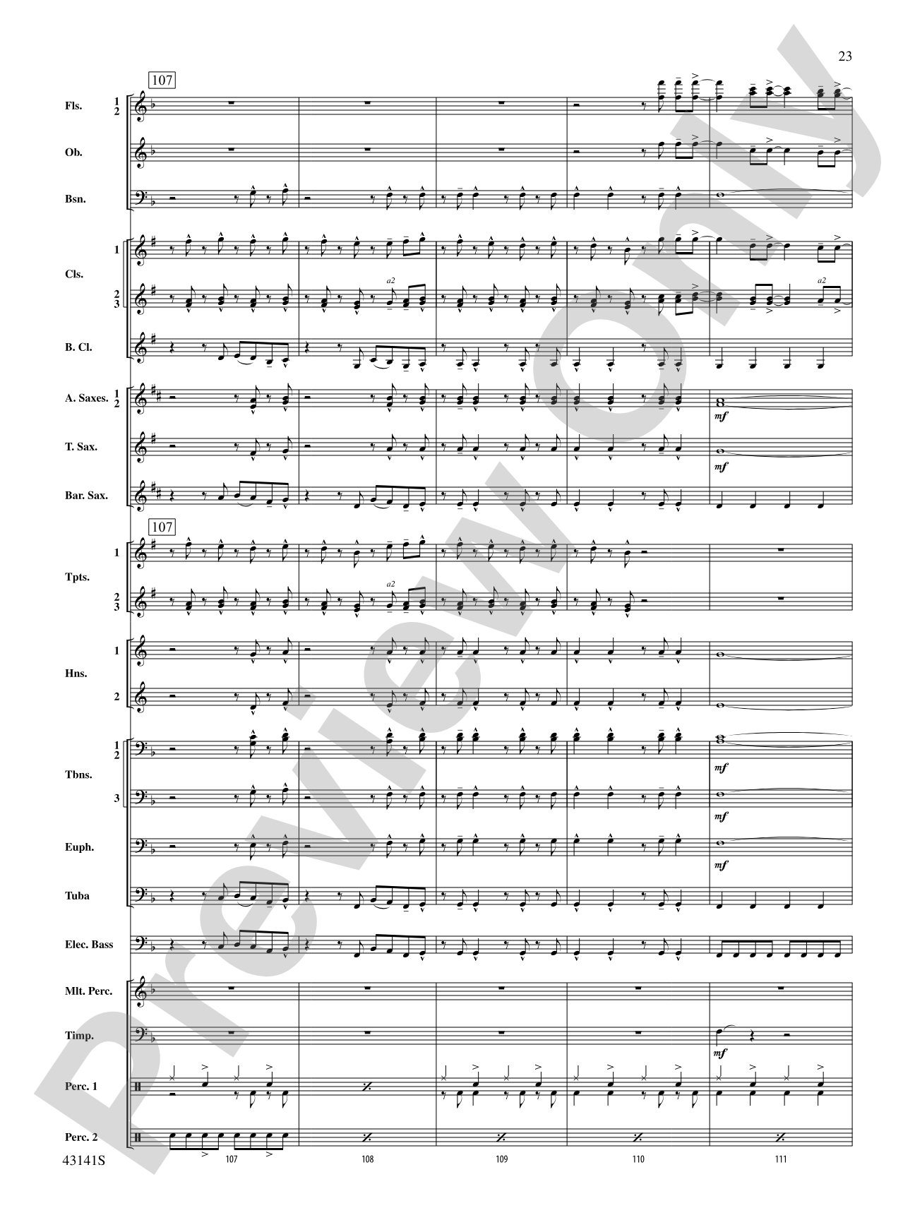 Bruno Mars Greatest Hits: Concert Band Conductor Score & Parts