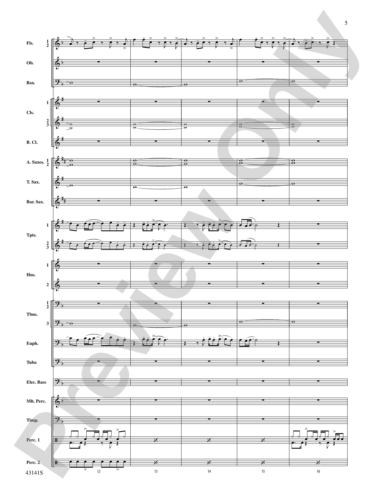 Bruno Mars Greatest Hits: Concert Band Conductor Score & Parts