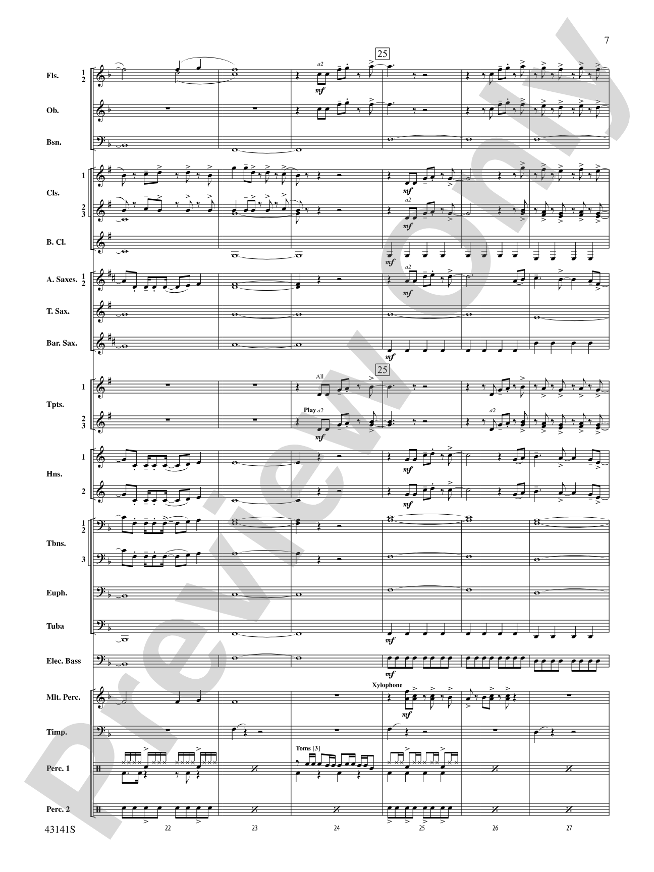 Bruno Mars Greatest Hits: Concert Band Conductor Score & Parts