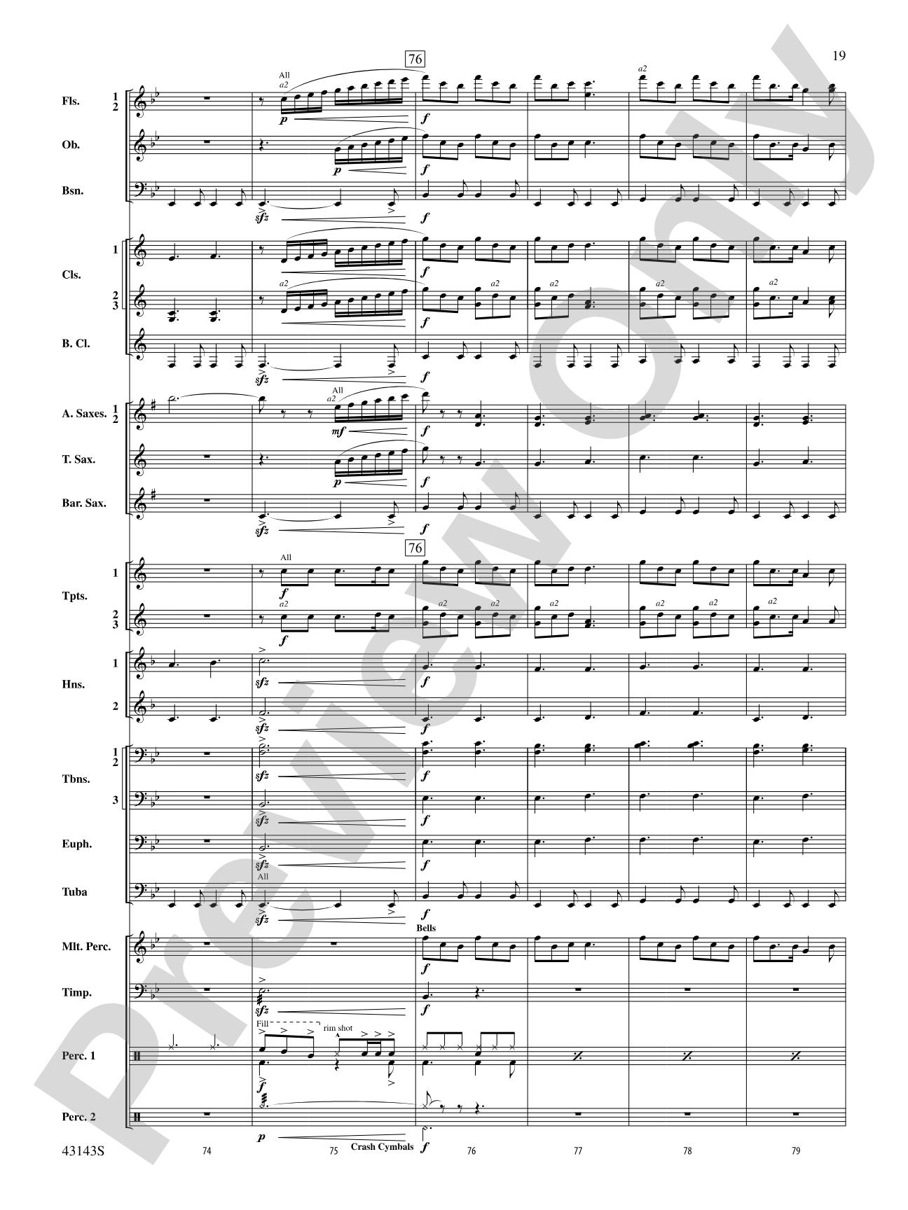 Rocky on Broadway: Concert Band Conductor Score & Parts