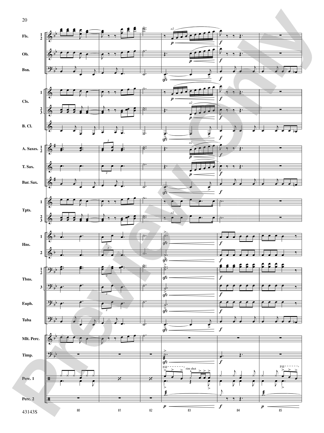 Rocky on Broadway: Concert Band Conductor Score & Parts