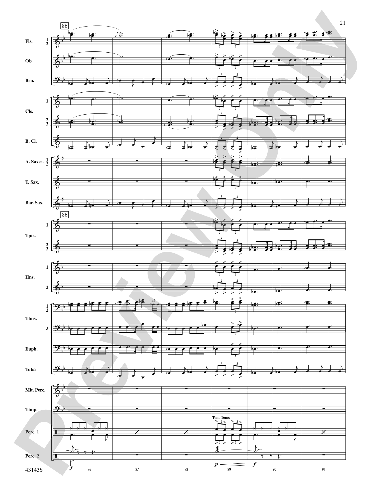 Rocky on Broadway: Concert Band Conductor Score & Parts