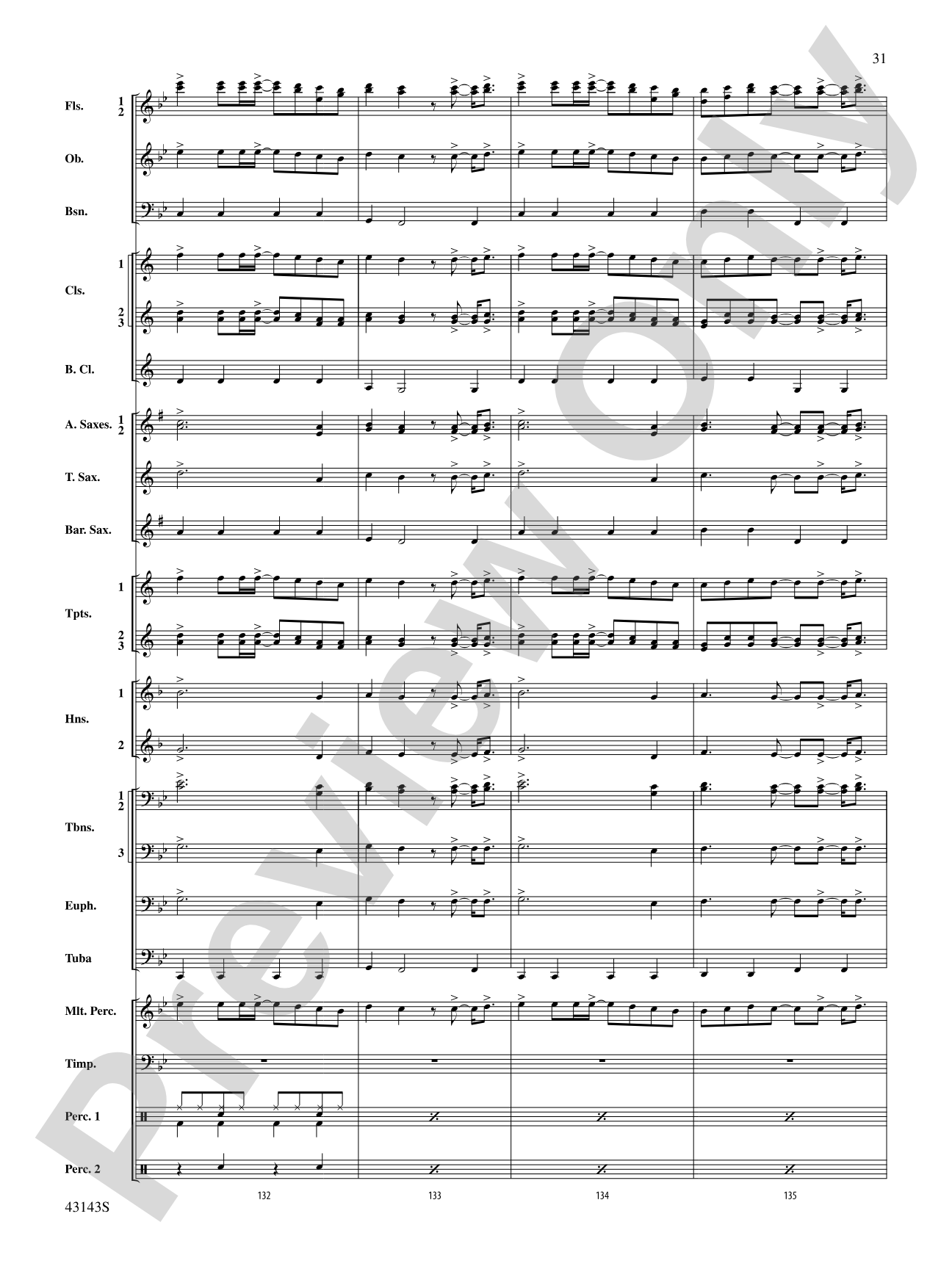 Rocky on Broadway: Concert Band Conductor Score & Parts