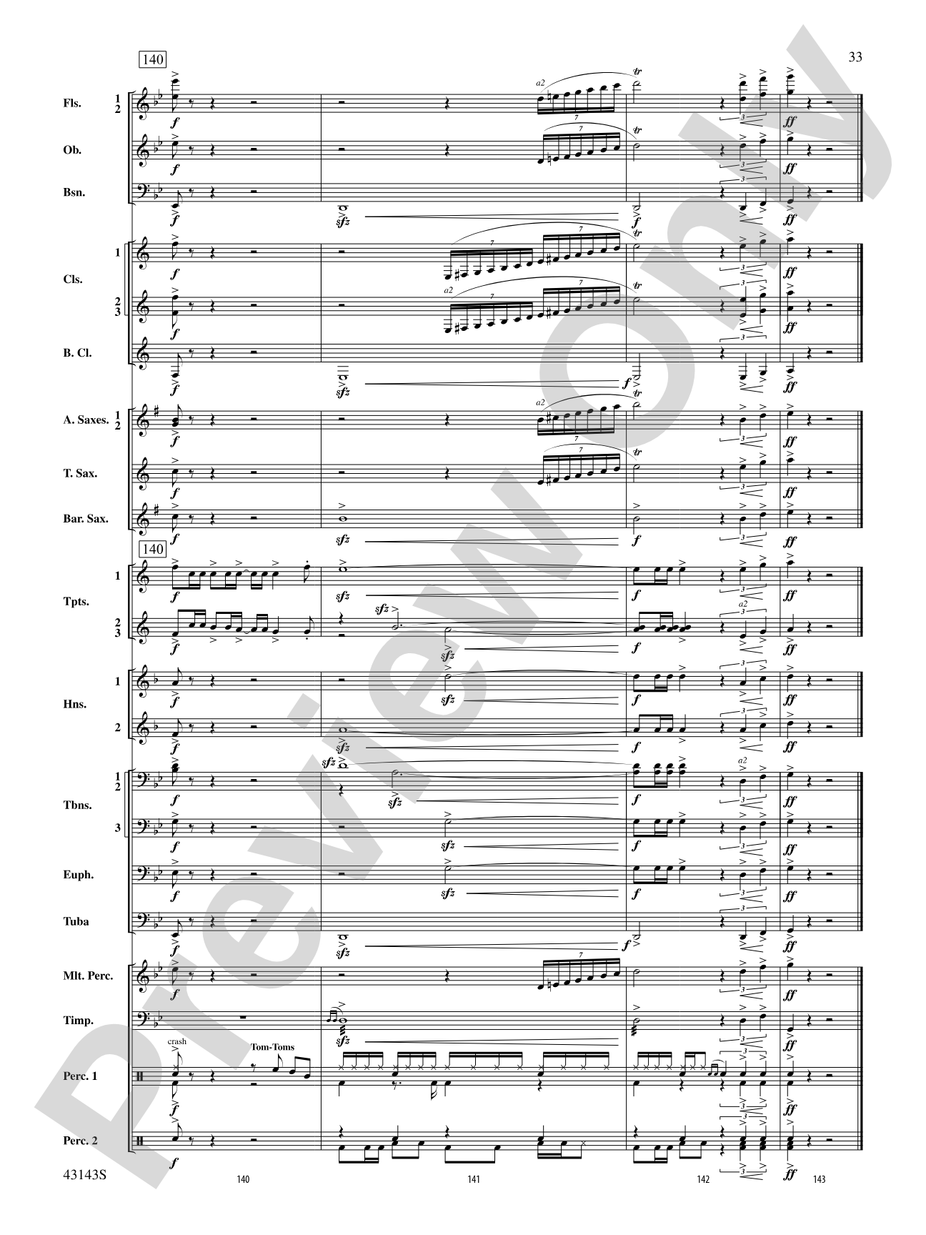Rocky on Broadway: Concert Band Conductor Score & Parts
