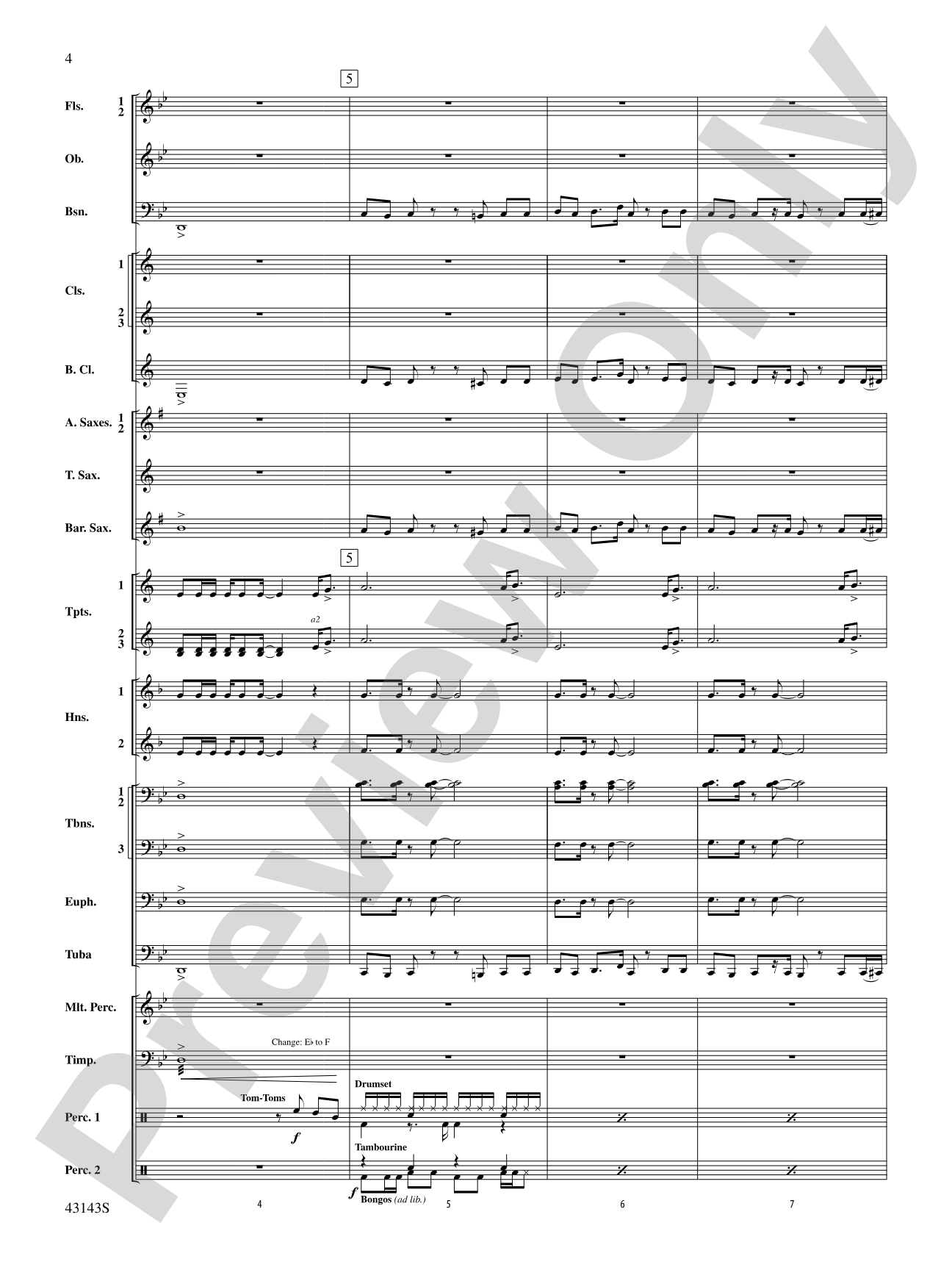 Rocky on Broadway: Concert Band Conductor Score & Parts