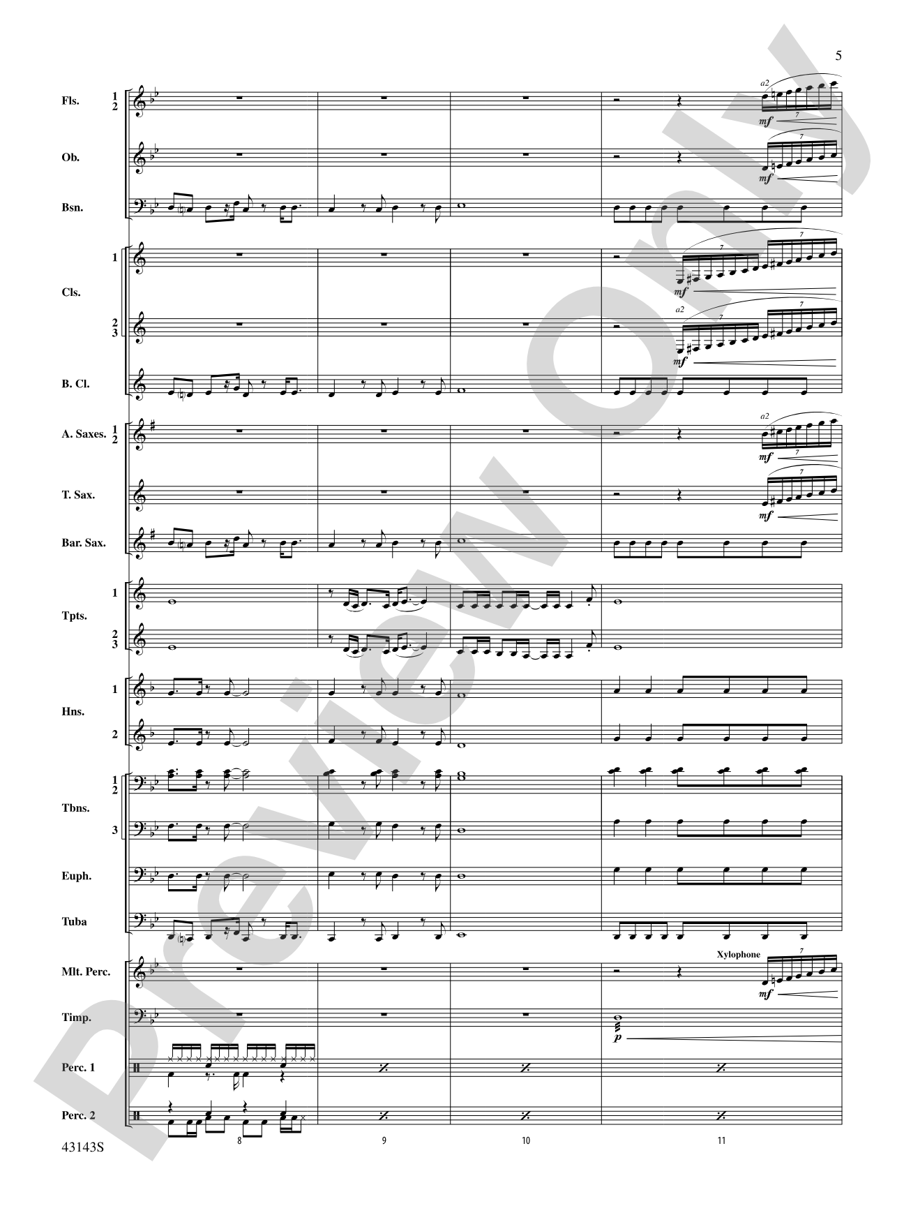 Rocky on Broadway: Concert Band Conductor Score & Parts