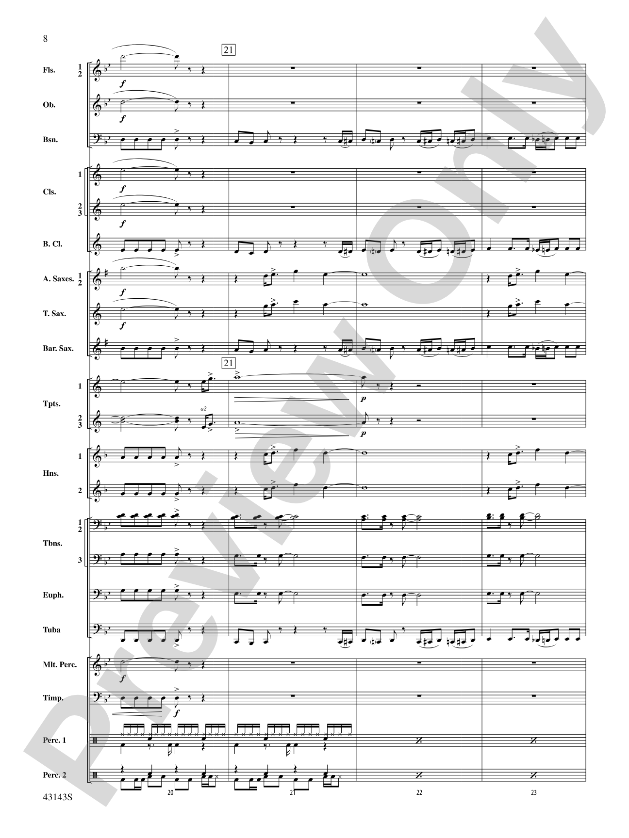 Rocky on Broadway: Concert Band Conductor Score & Parts