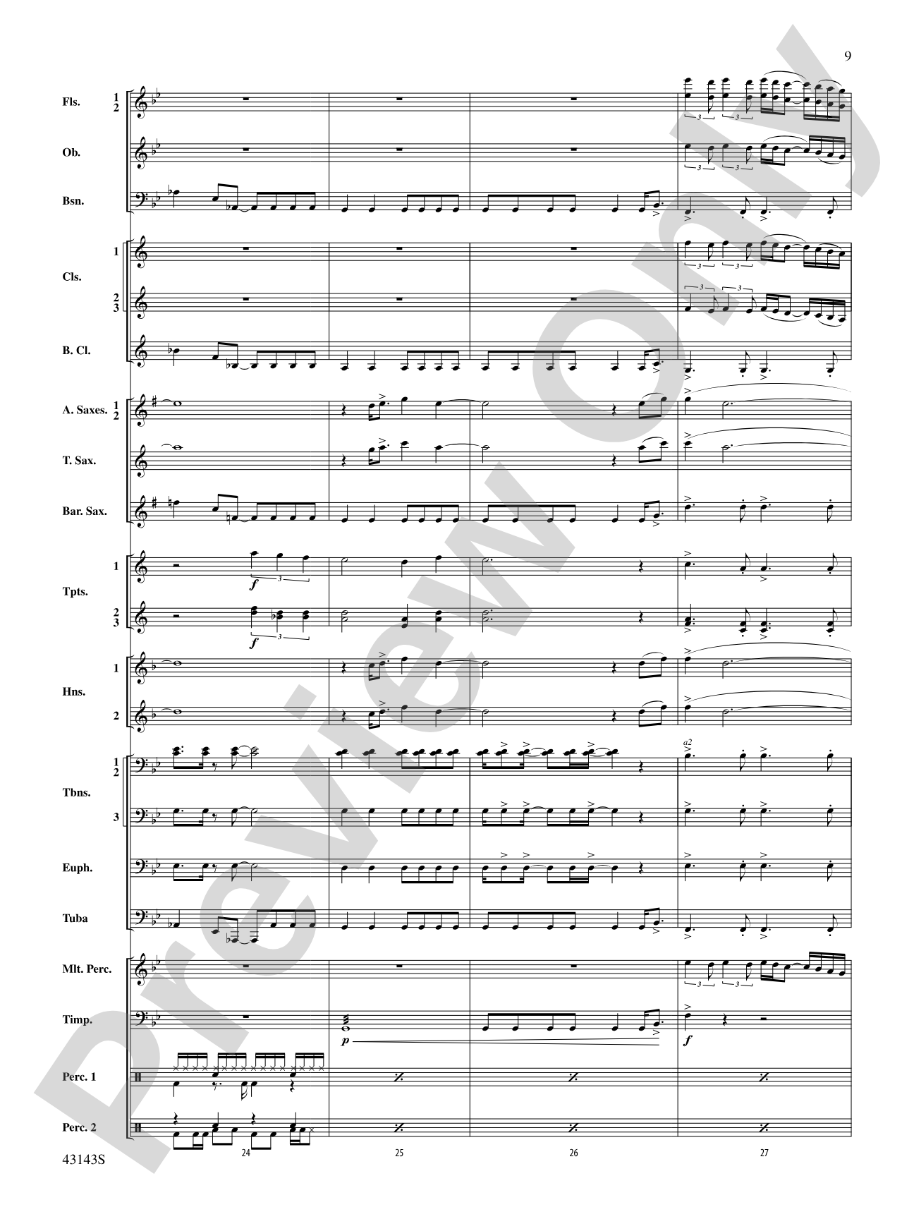 Rocky on Broadway: Concert Band Conductor Score & Parts