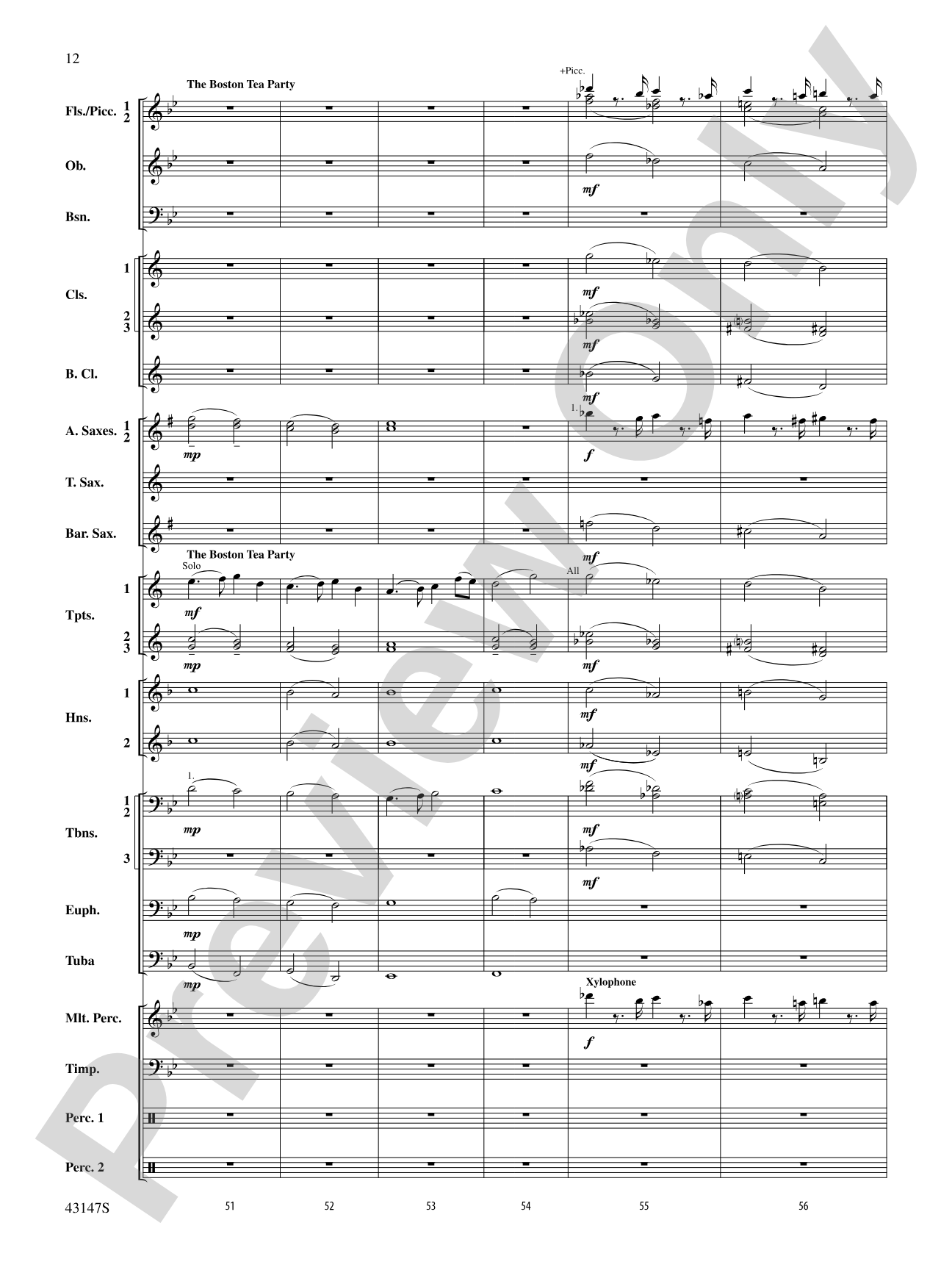 Heroes of the American Revolution: Concert Band Conductor Score & Parts
