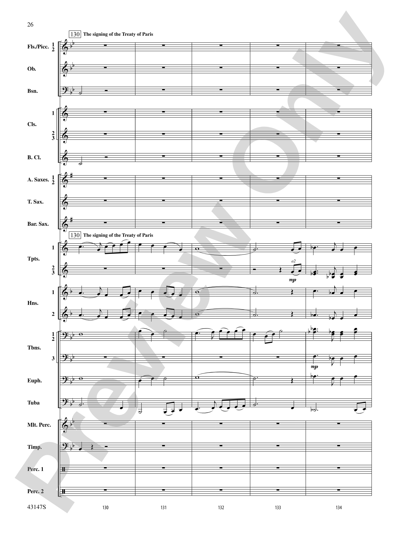 Heroes of the American Revolution: Concert Band Conductor Score & Parts