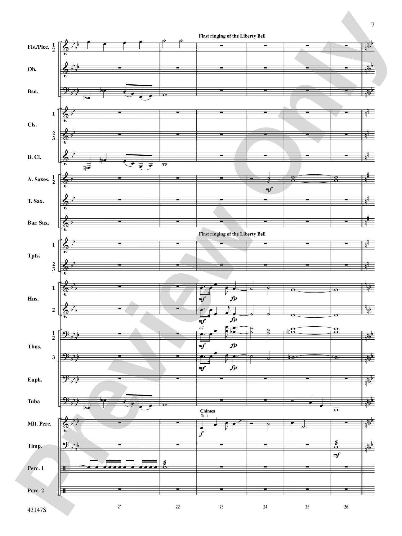 Heroes of the American Revolution: Concert Band Conductor Score & Parts