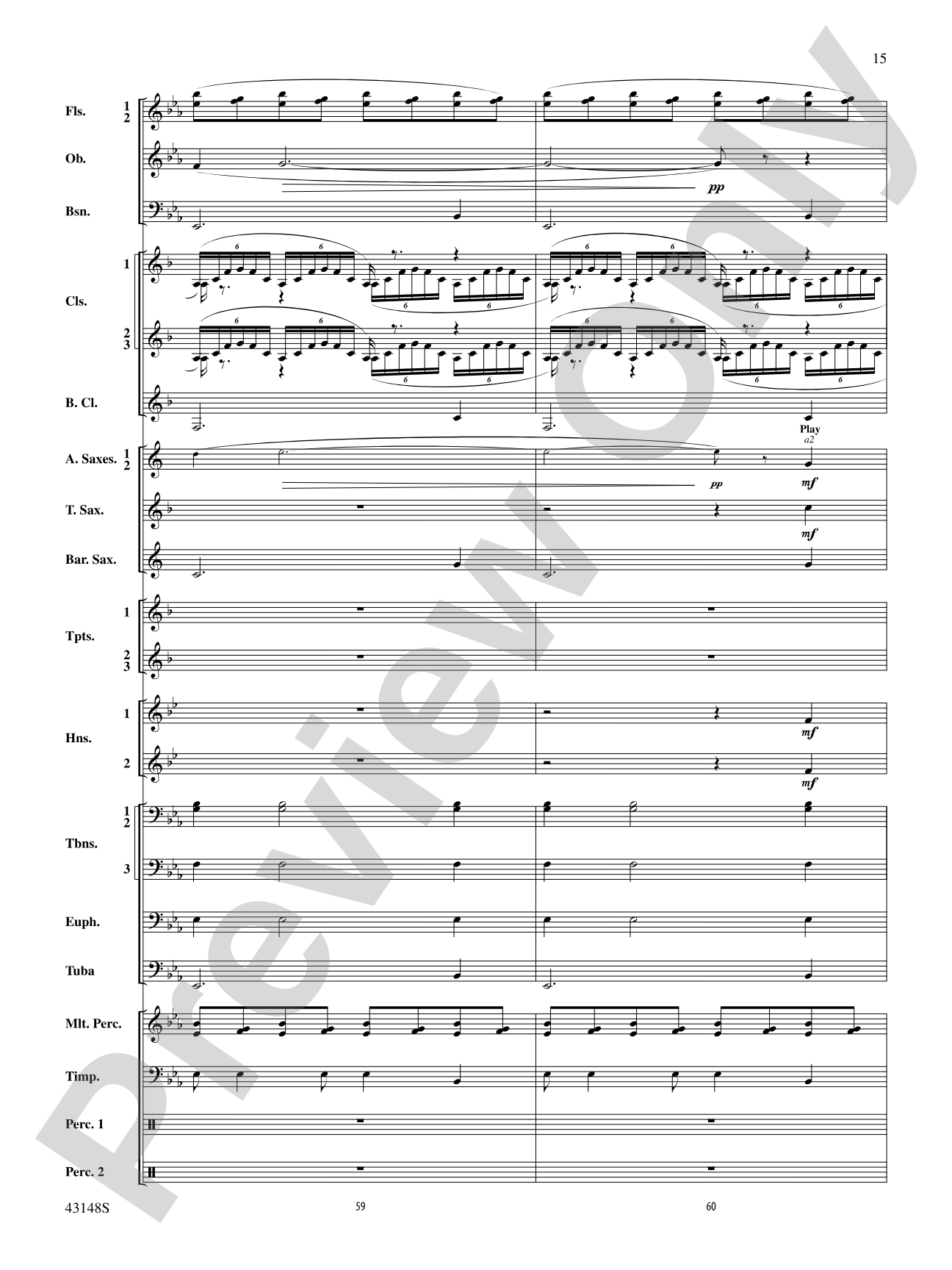 Of Sea and Song: Score