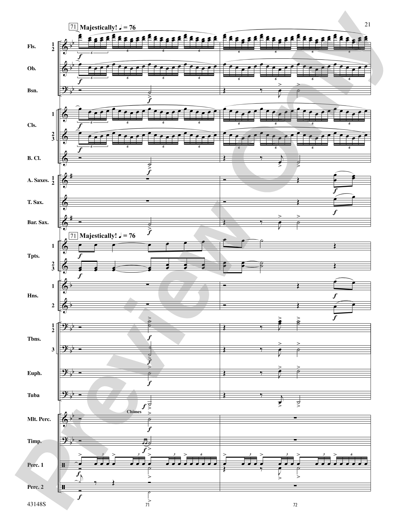 Of Sea and Song: Score