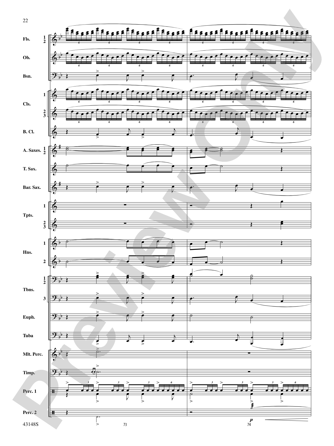 Of Sea and Song: Score