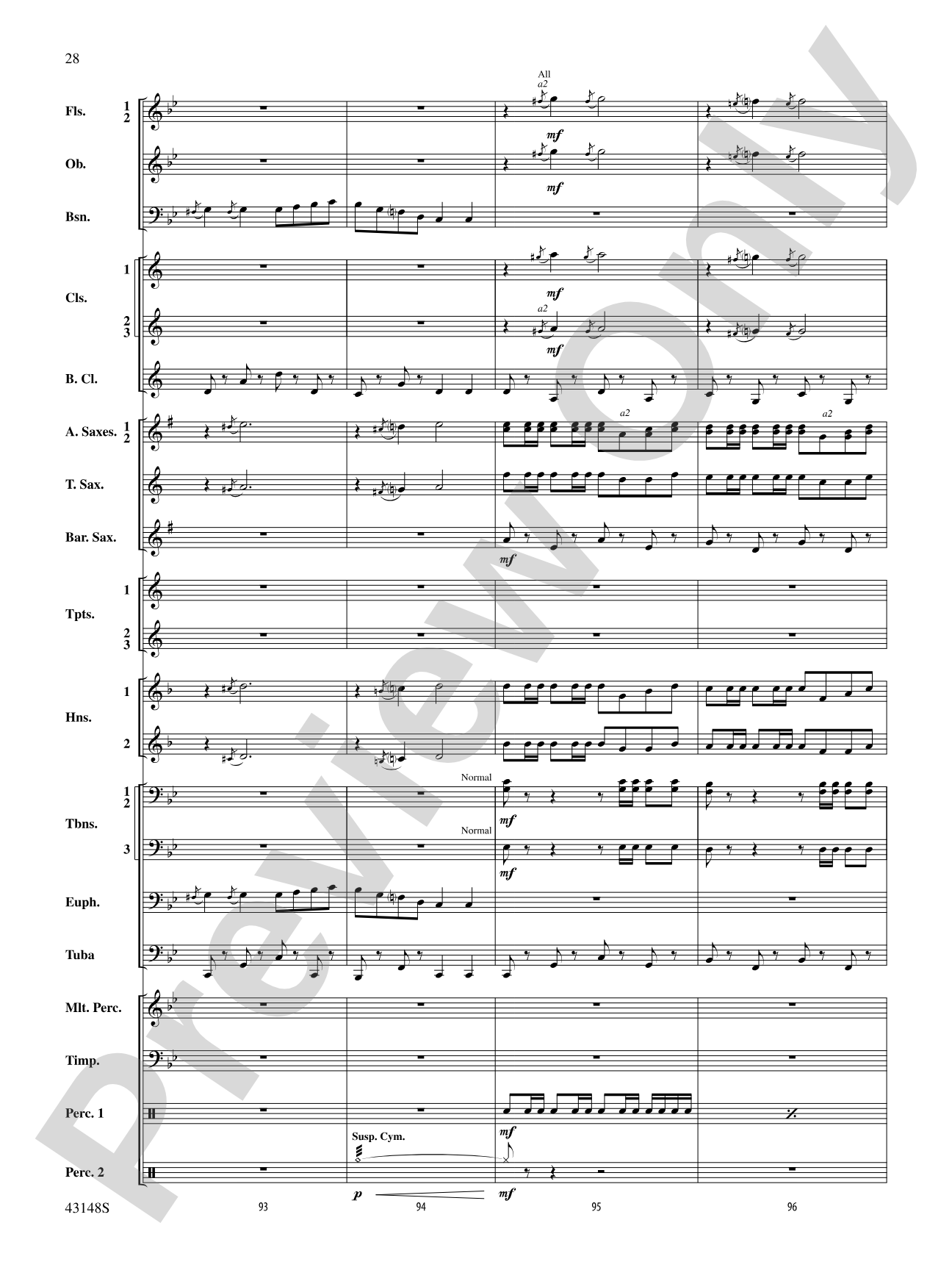 Of Sea and Song: Score