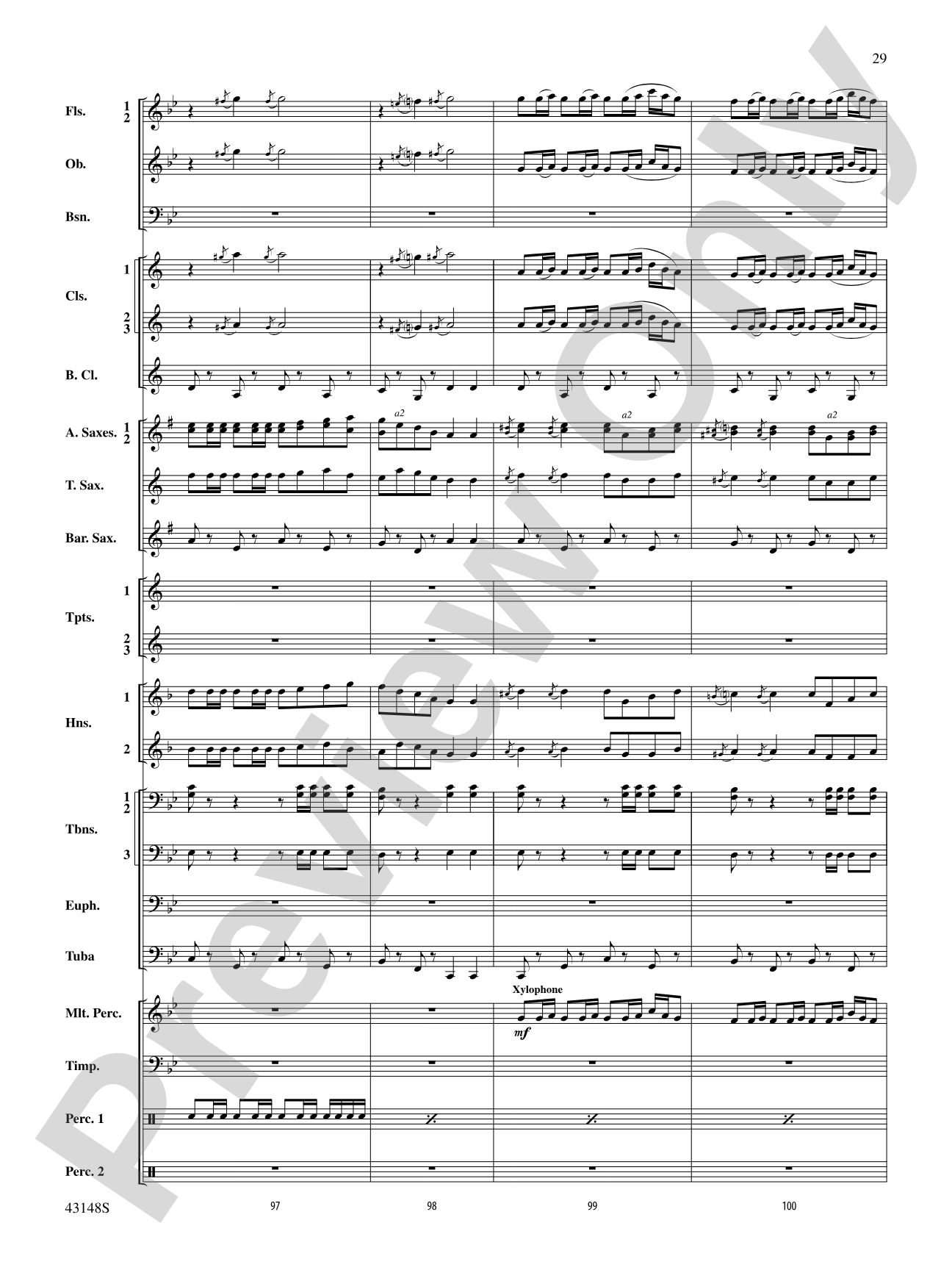 Of Sea and Song: Score