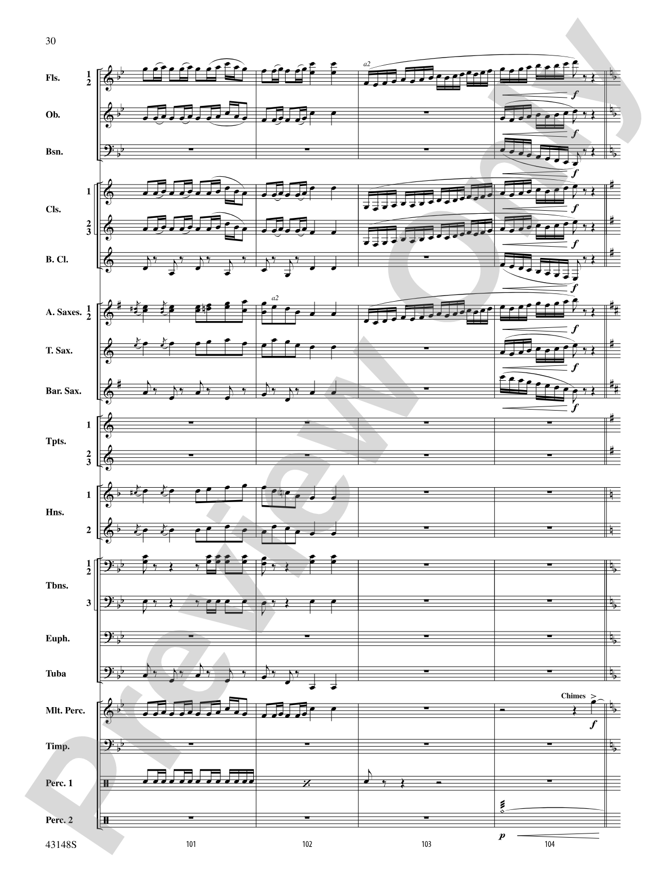 Of Sea and Song: Score