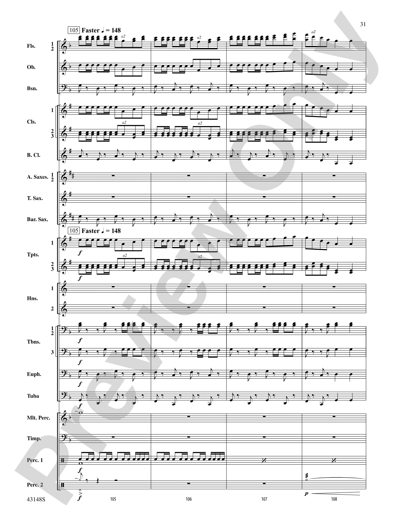 Of Sea and Song: Score