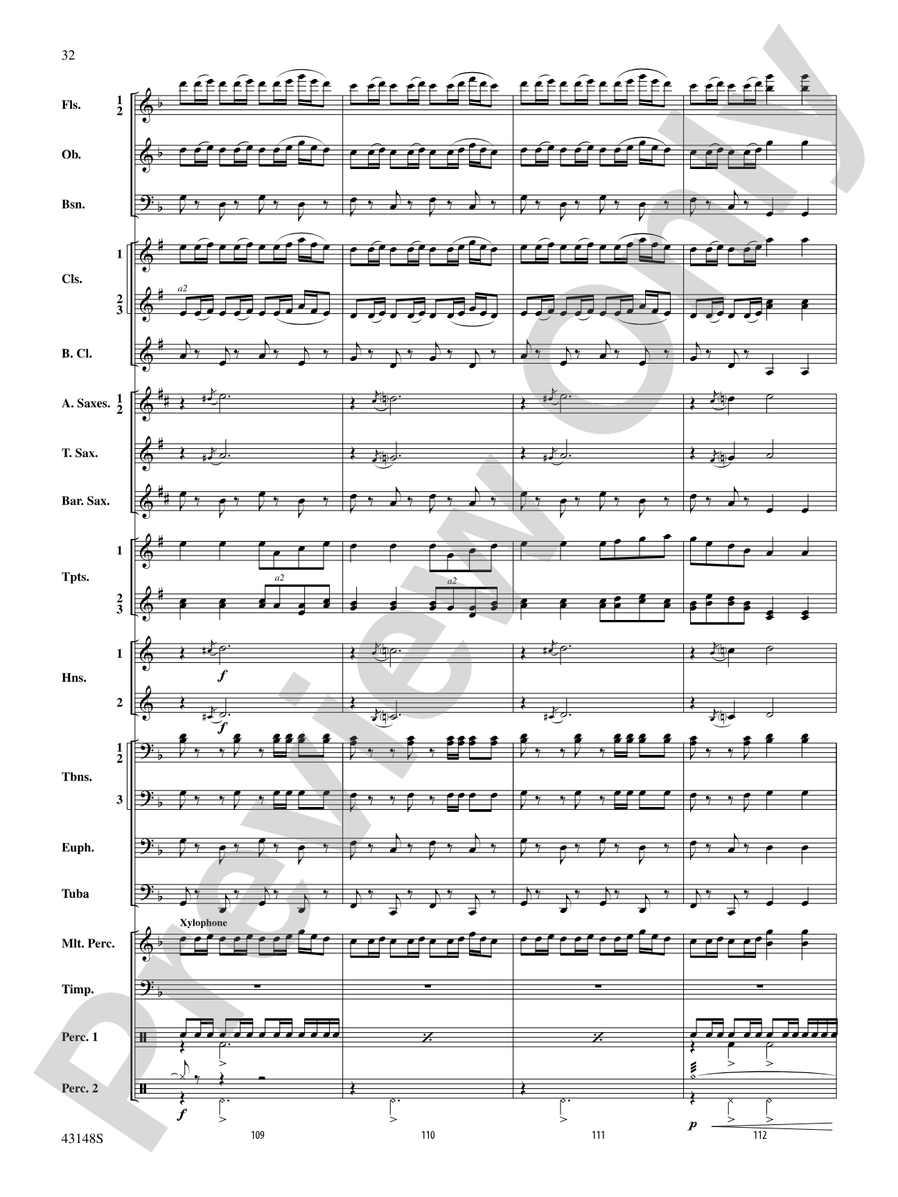 Of Sea and Song: Score