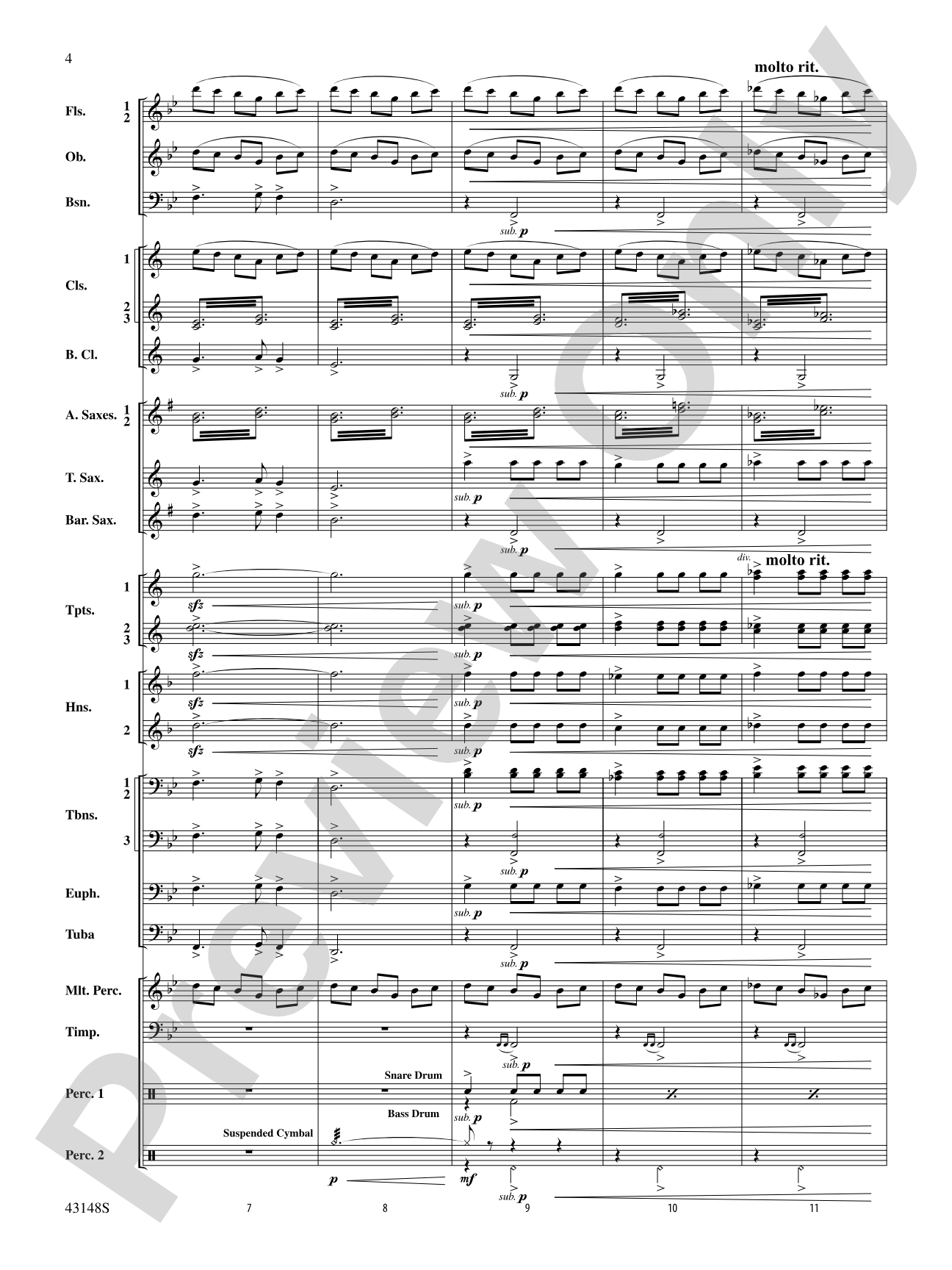 Of Sea and Song: Score