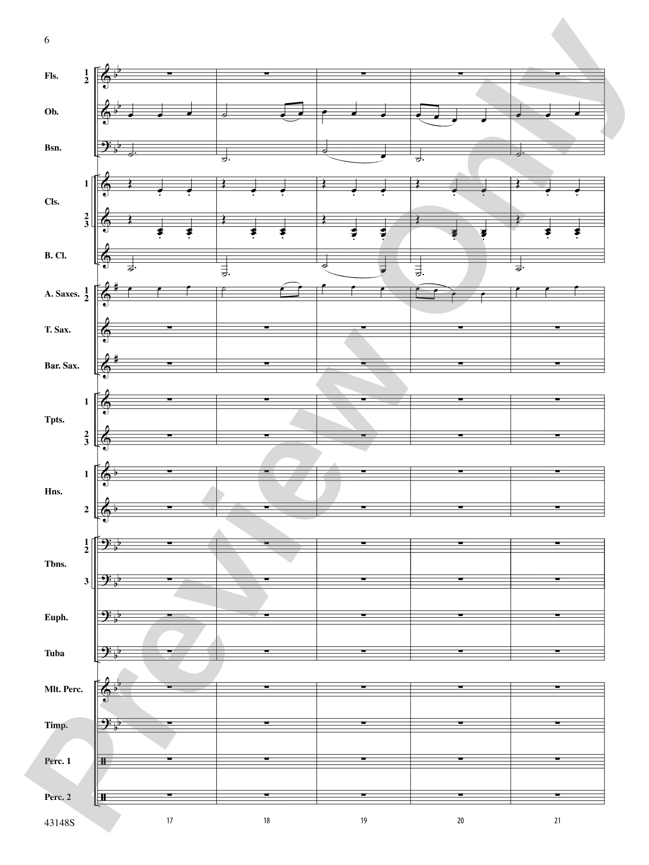 Of Sea and Song: Score