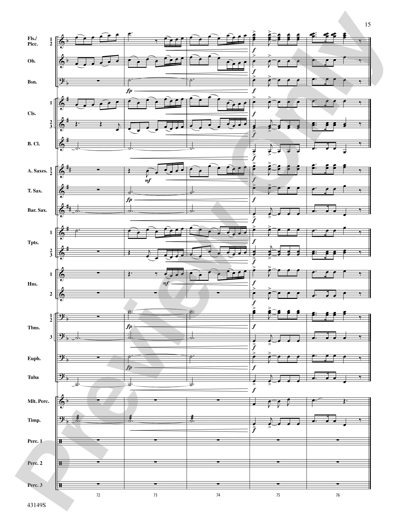 My Dancing Day: Concert Band Conductor Score & Parts
