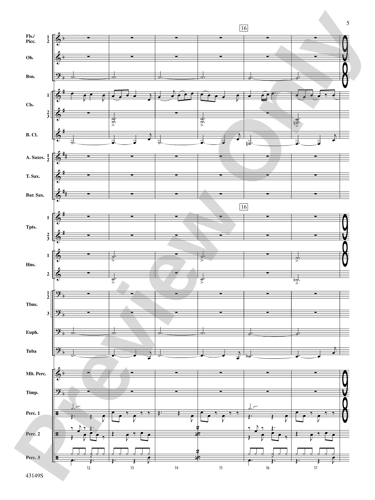 My Dancing Day: Concert Band Conductor Score & Parts