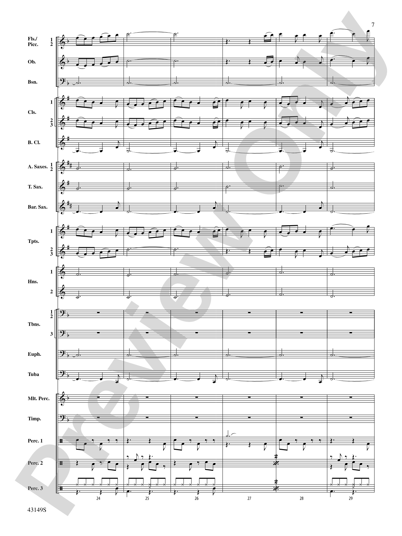 My Dancing Day: Concert Band Conductor Score & Parts