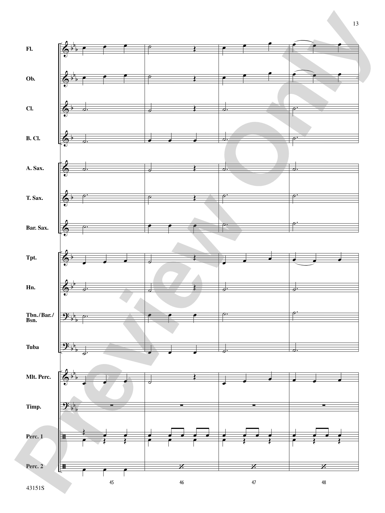 Triple Threat: Concert Band Conductor Score & Parts