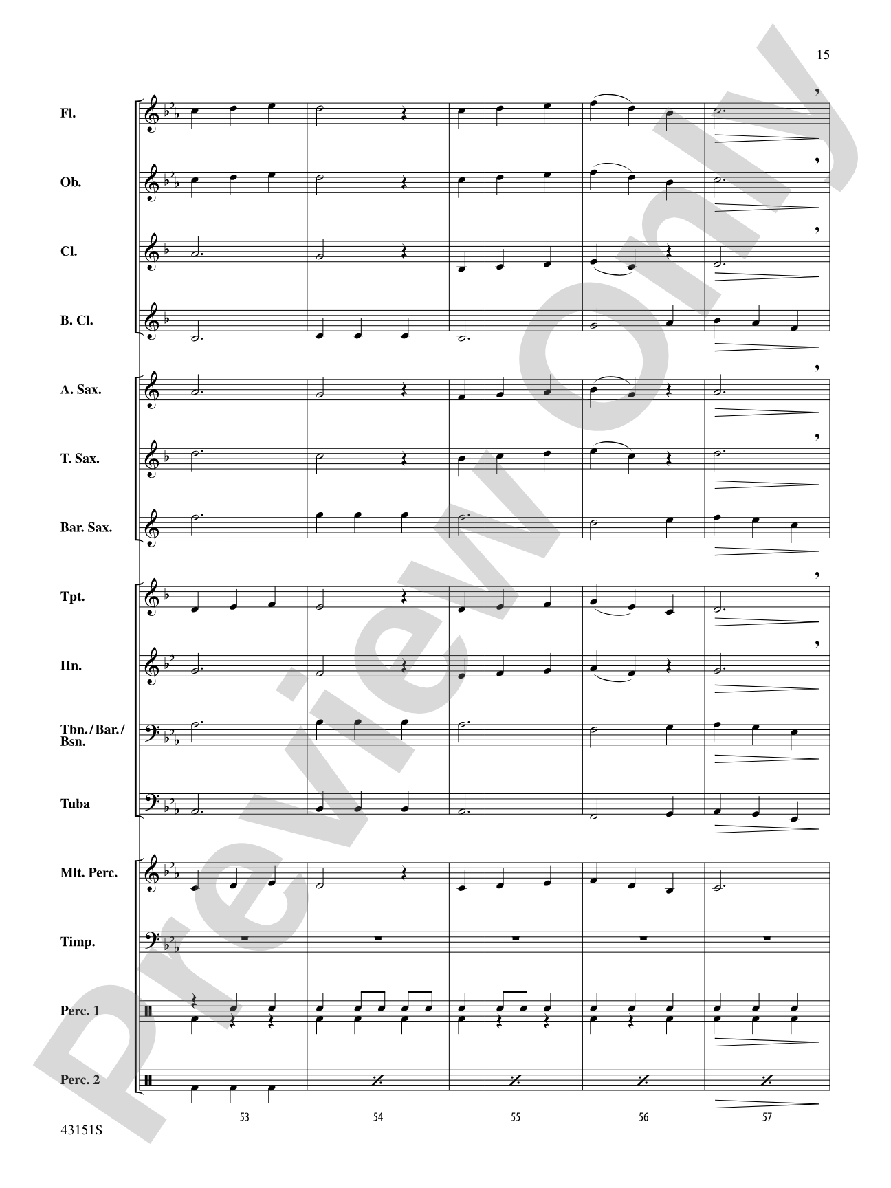 Triple Threat: Concert Band Conductor Score & Parts