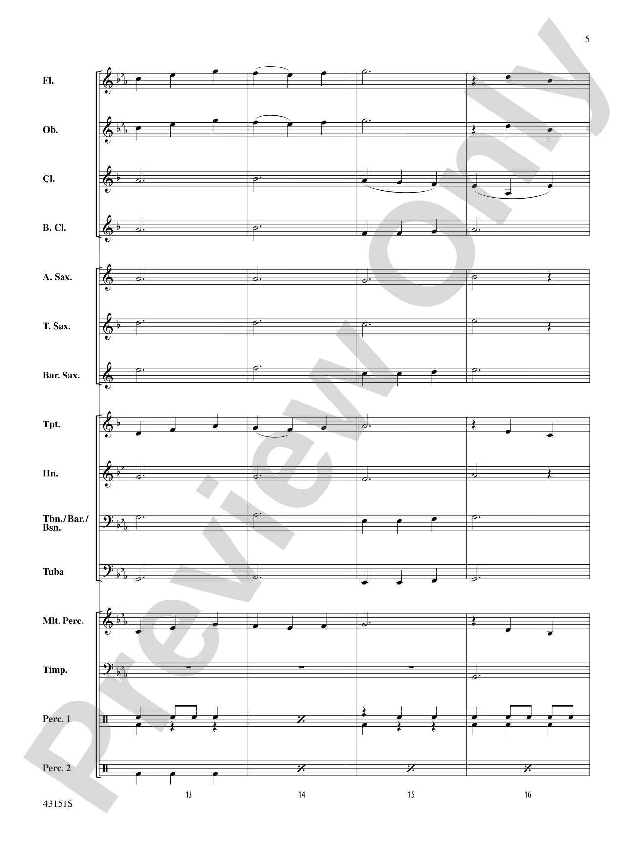 Triple Threat: Concert Band Conductor Score & Parts