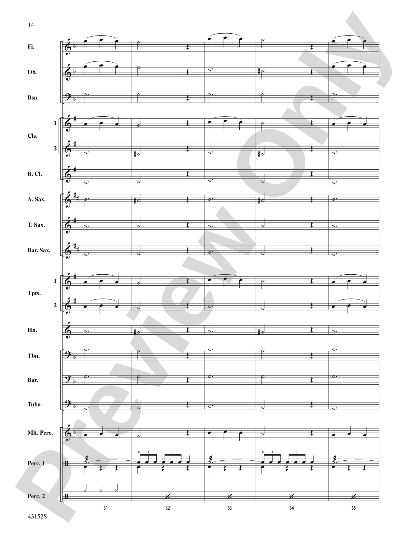 The Kings of Swing: Concert Band Conductor Score & Parts