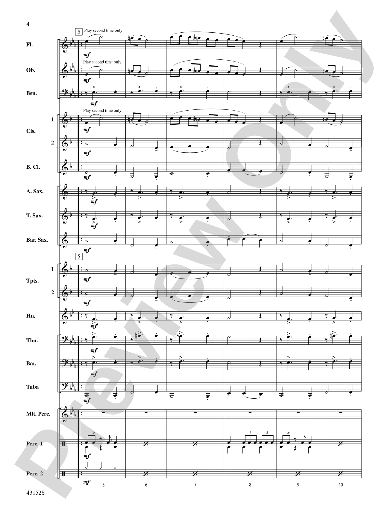 The Kings of Swing: Concert Band Conductor Score & Parts