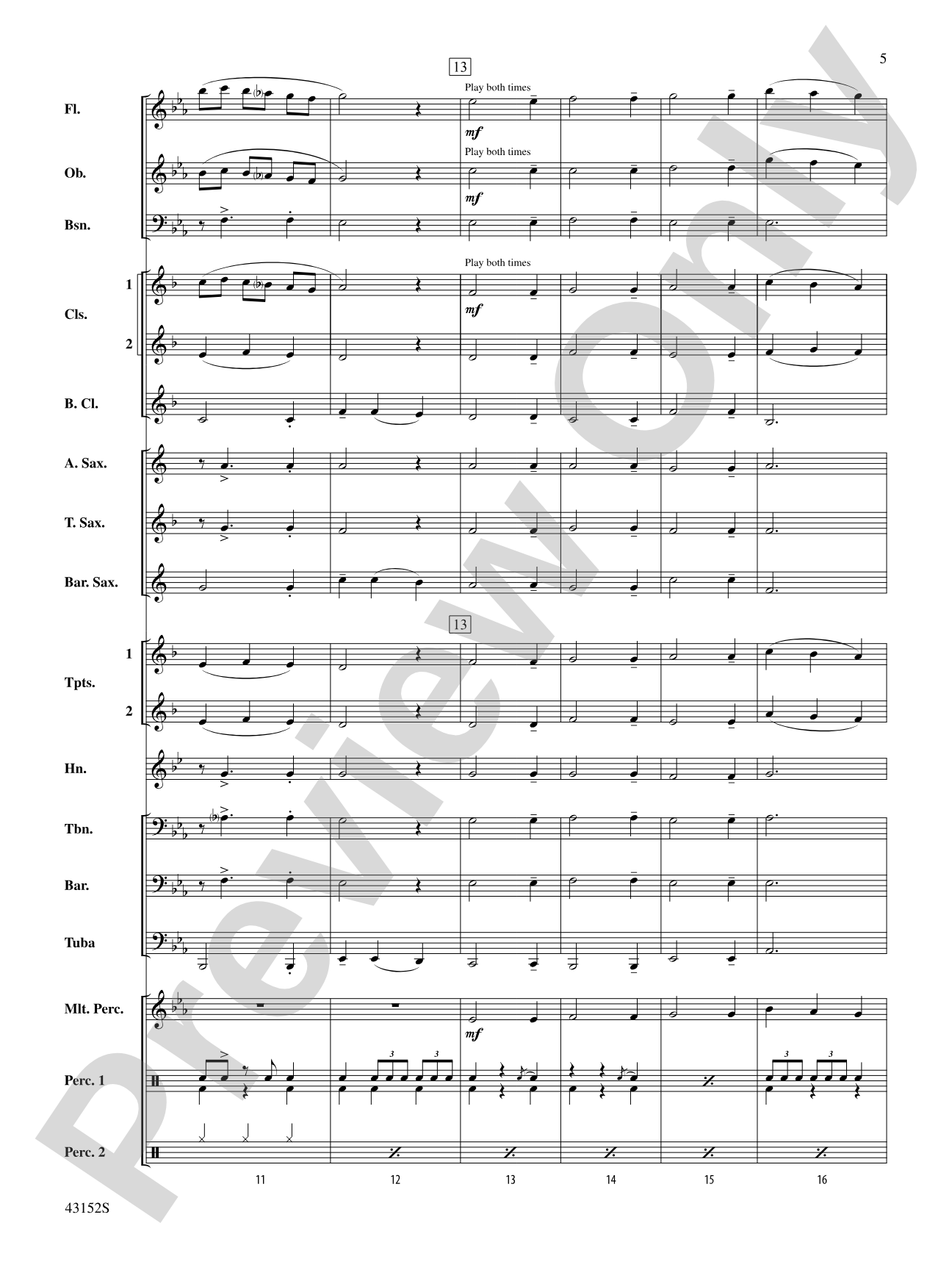 The Kings of Swing: Concert Band Conductor Score & Parts
