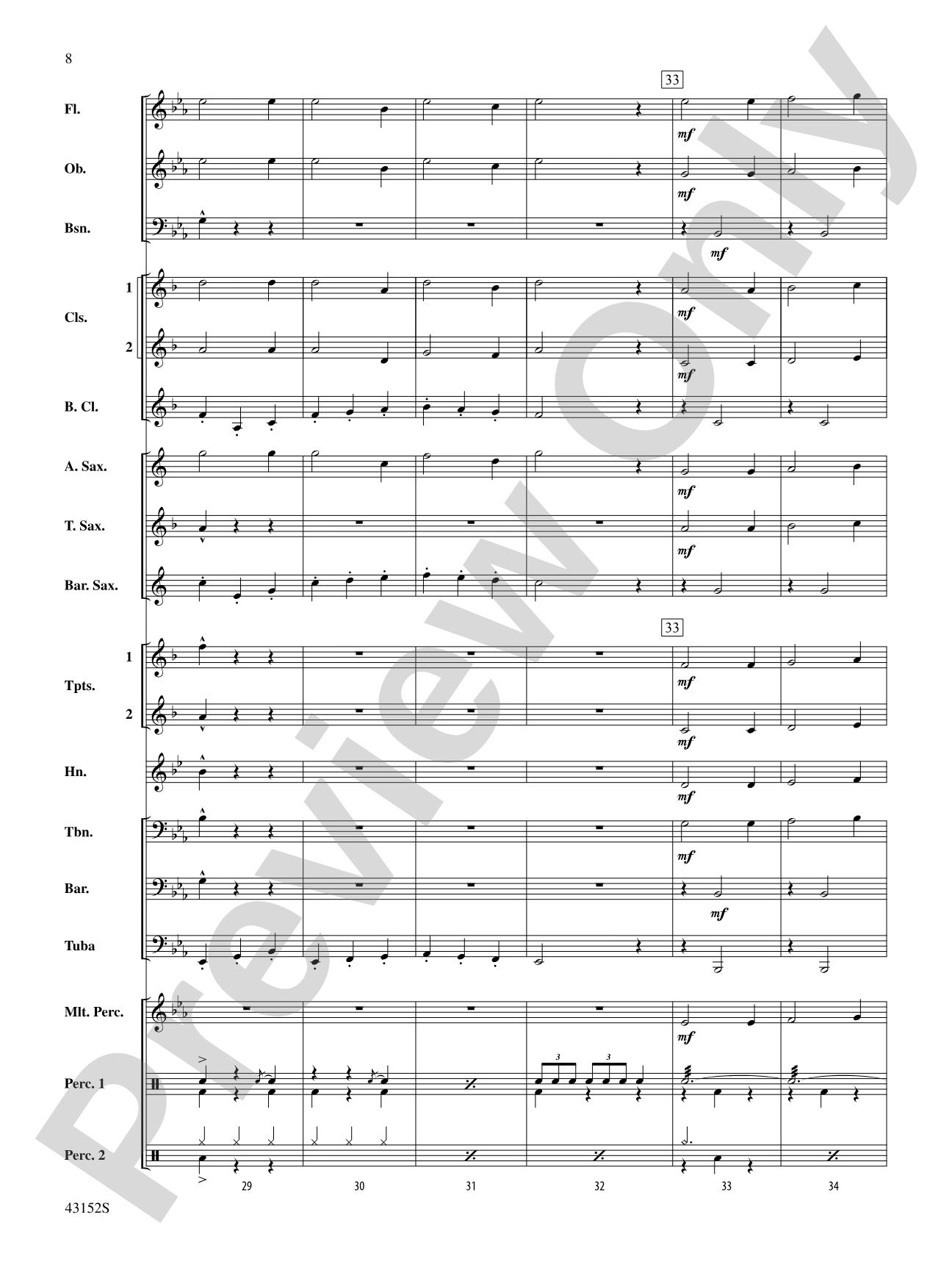 The Kings of Swing: Concert Band Conductor Score & Parts