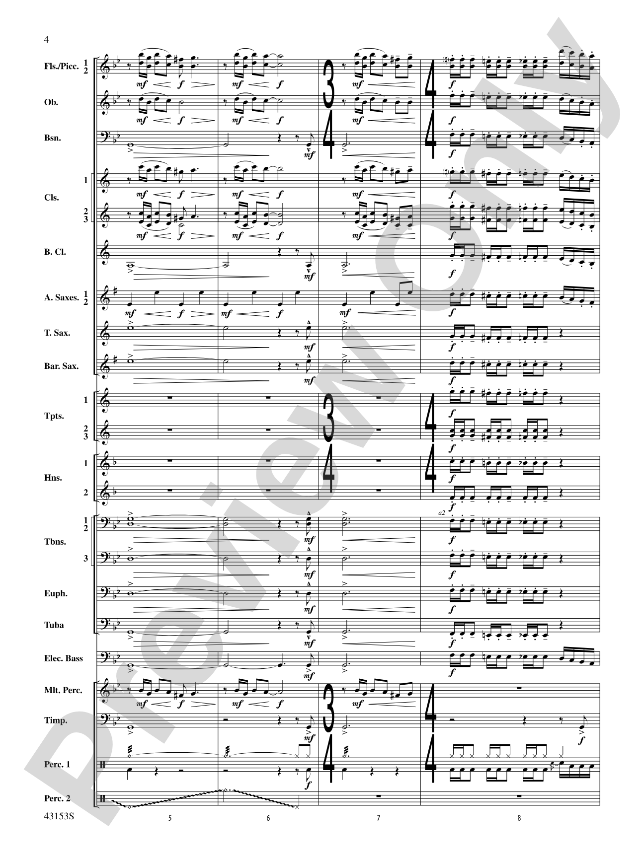 A Mad Russian's Christmas: Concert Band Conductor Score & Parts