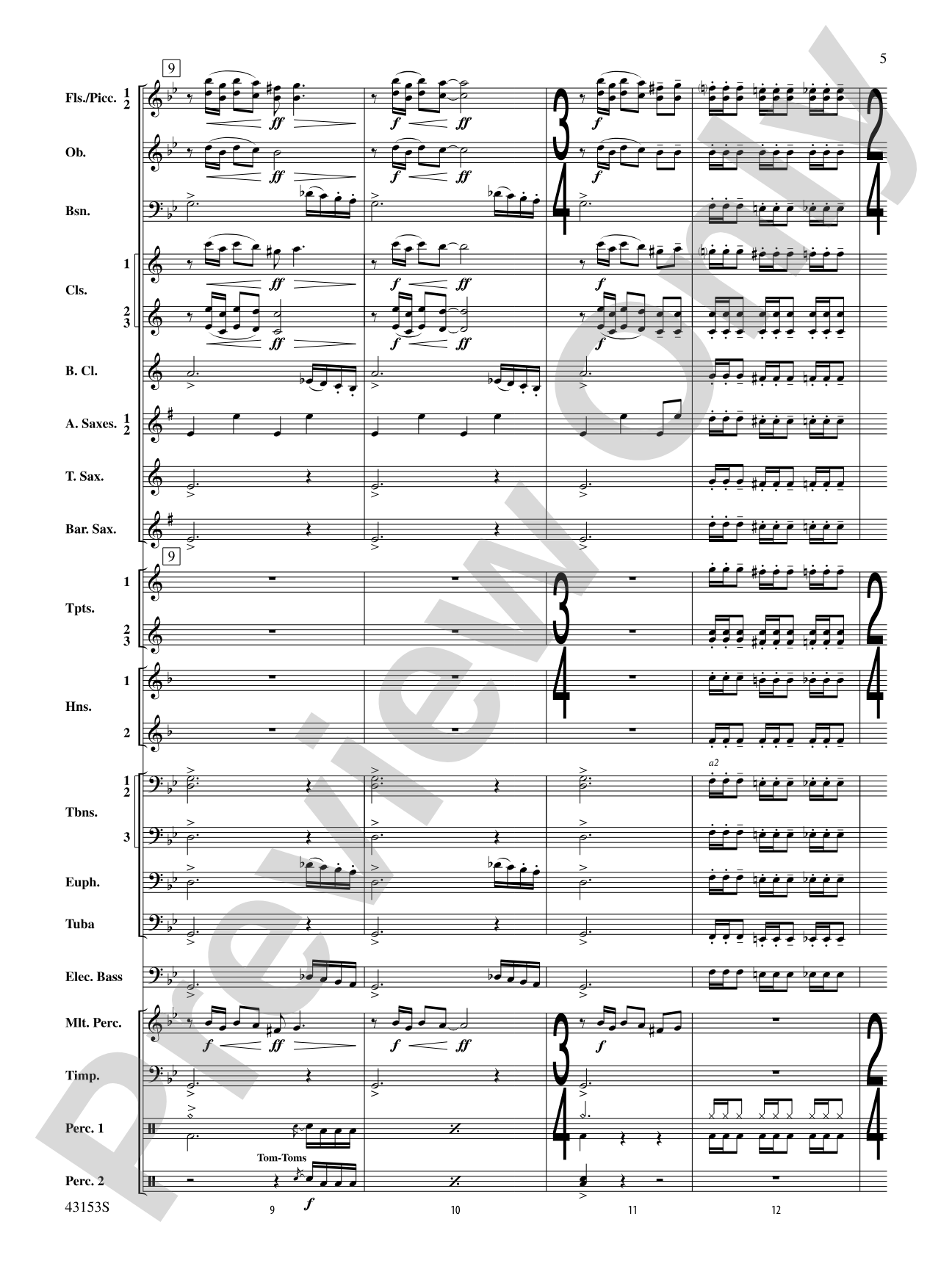 A Mad Russian's Christmas: Concert Band Conductor Score & Parts