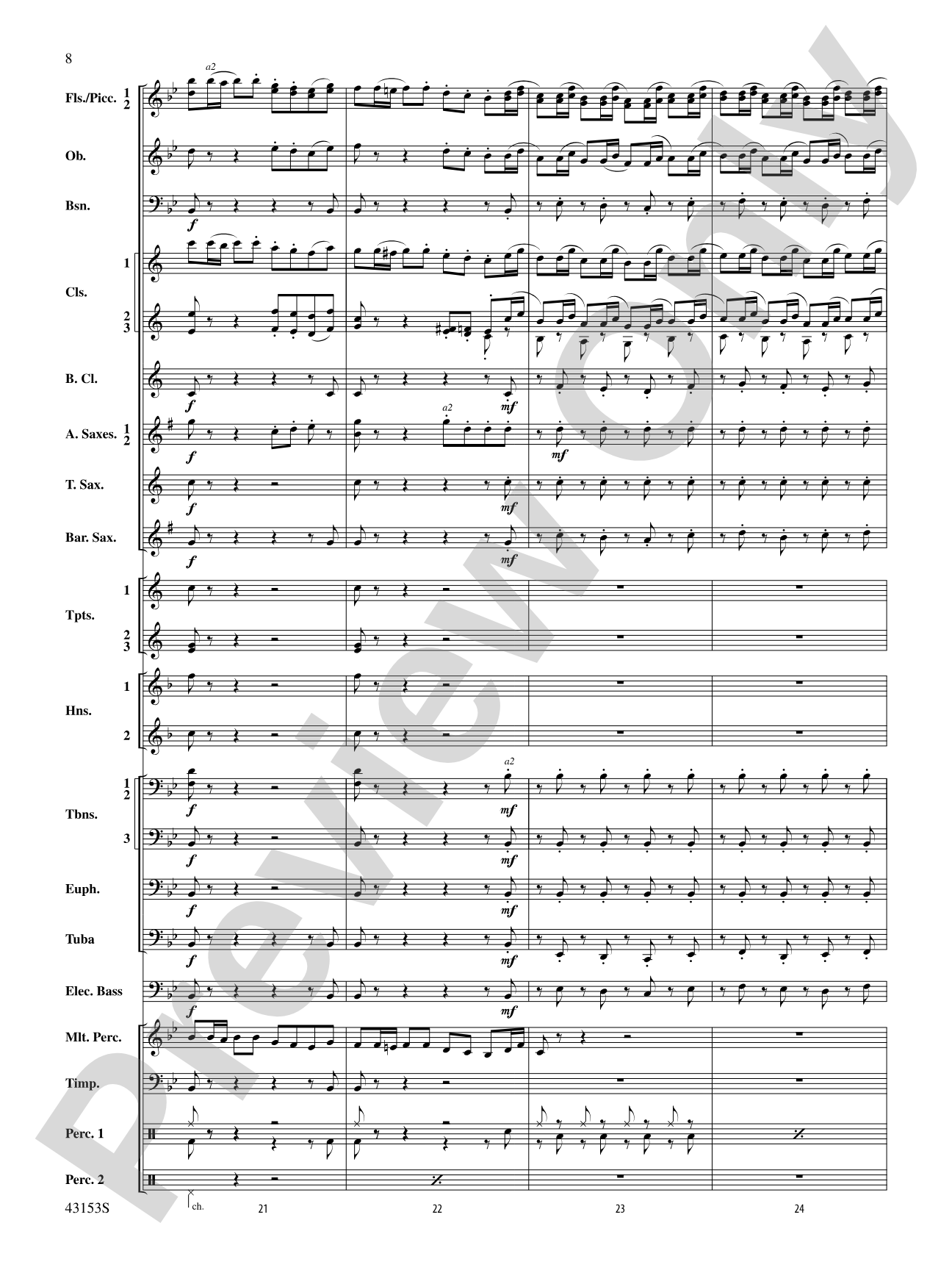 A Mad Russian's Christmas: Concert Band Conductor Score & Parts