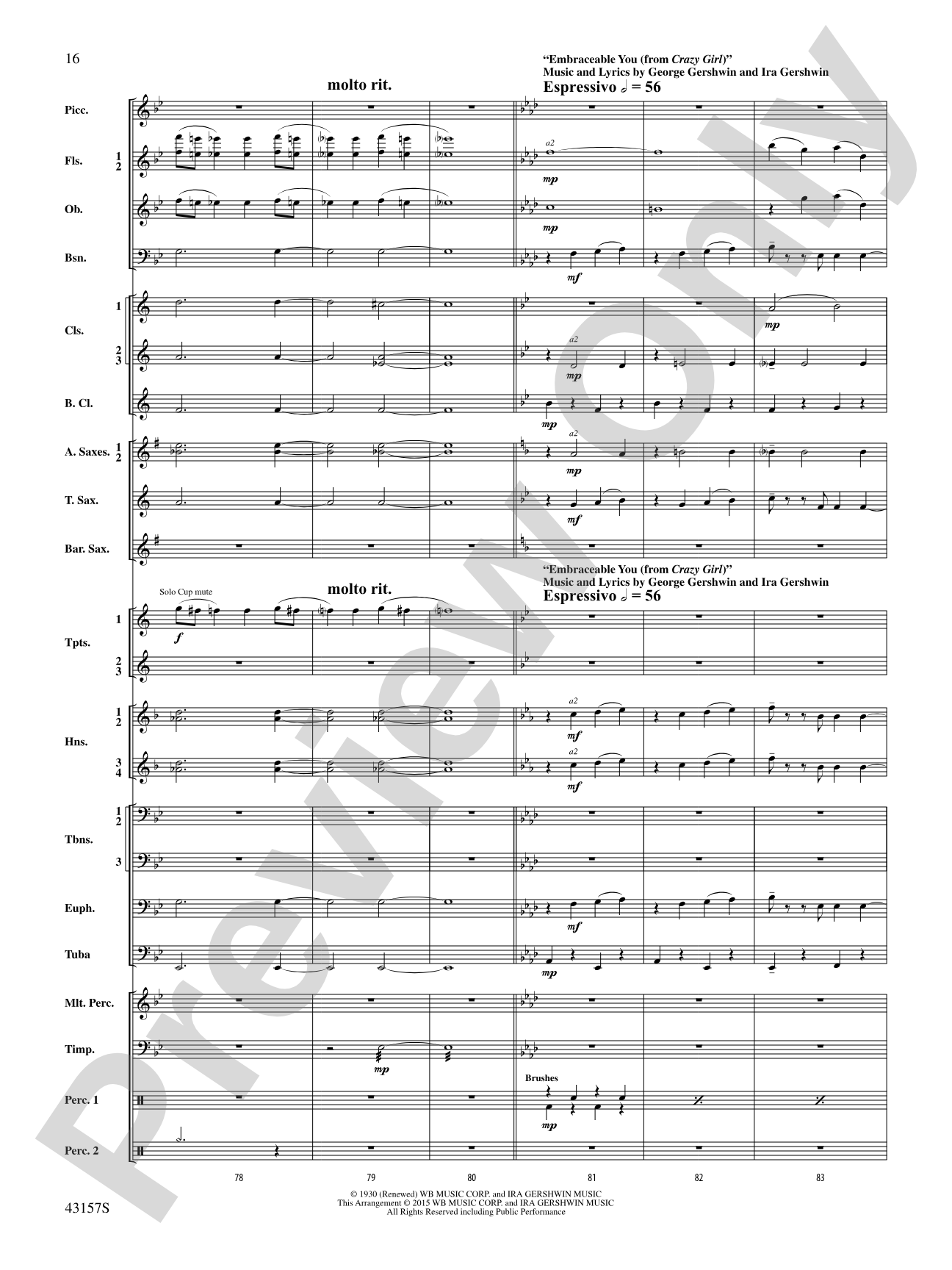 Gershwin by George!: Concert Band Conductor Score & Parts
