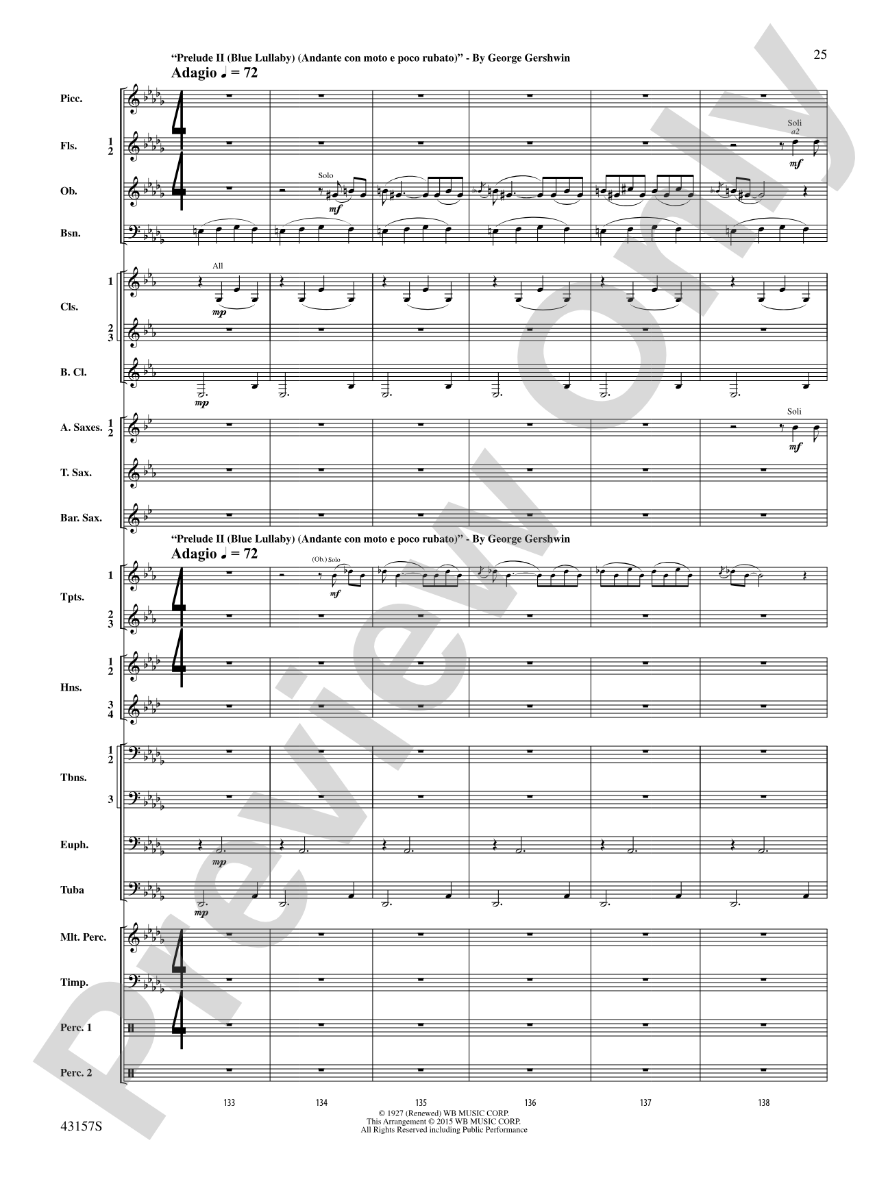 Gershwin by George!: Concert Band Conductor Score & Parts