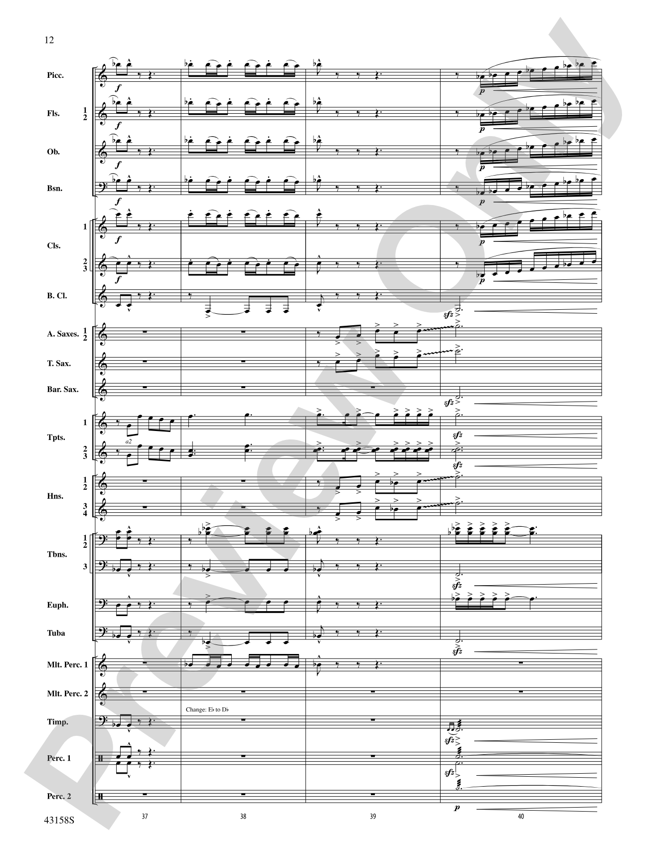 On the Third Day: Concert Band Conductor Score & Parts