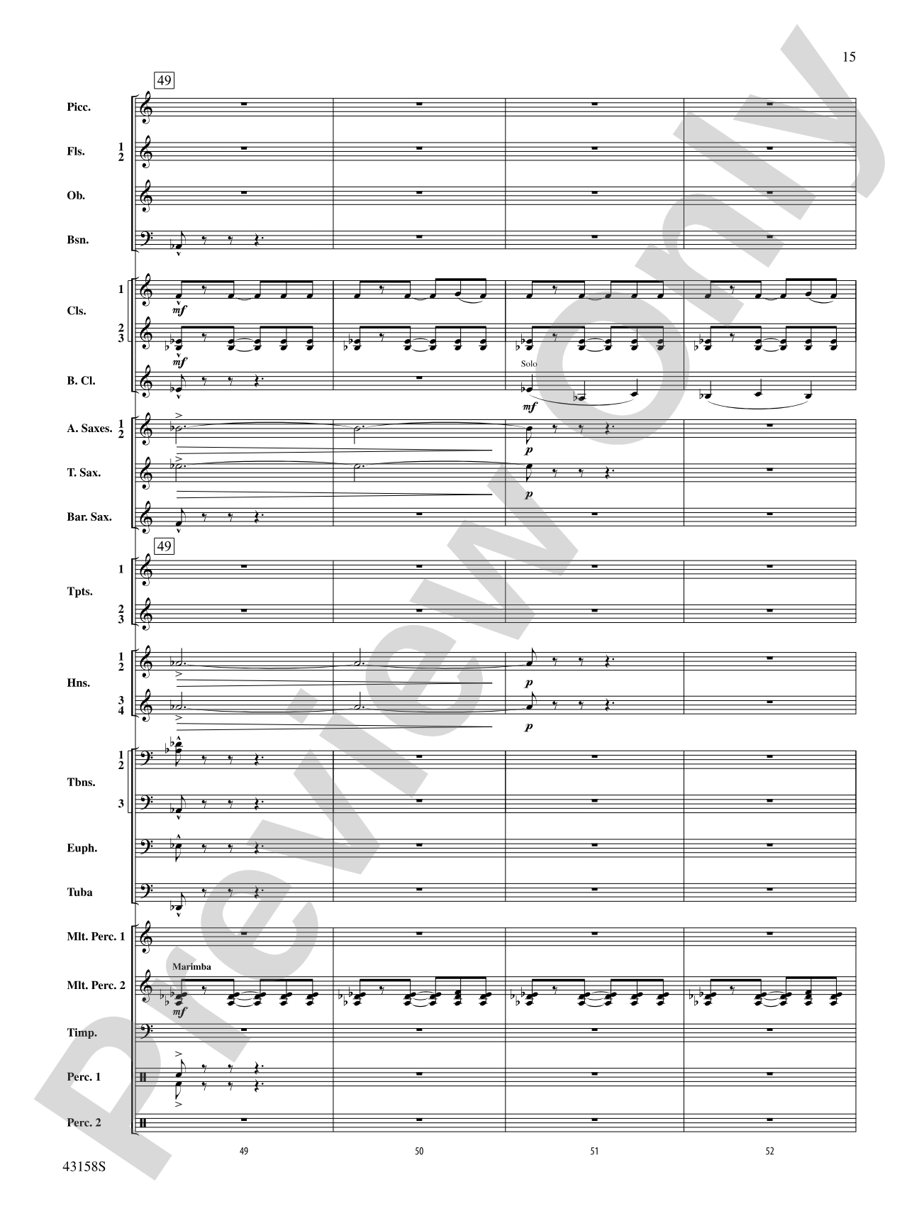 On the Third Day: Concert Band Conductor Score & Parts