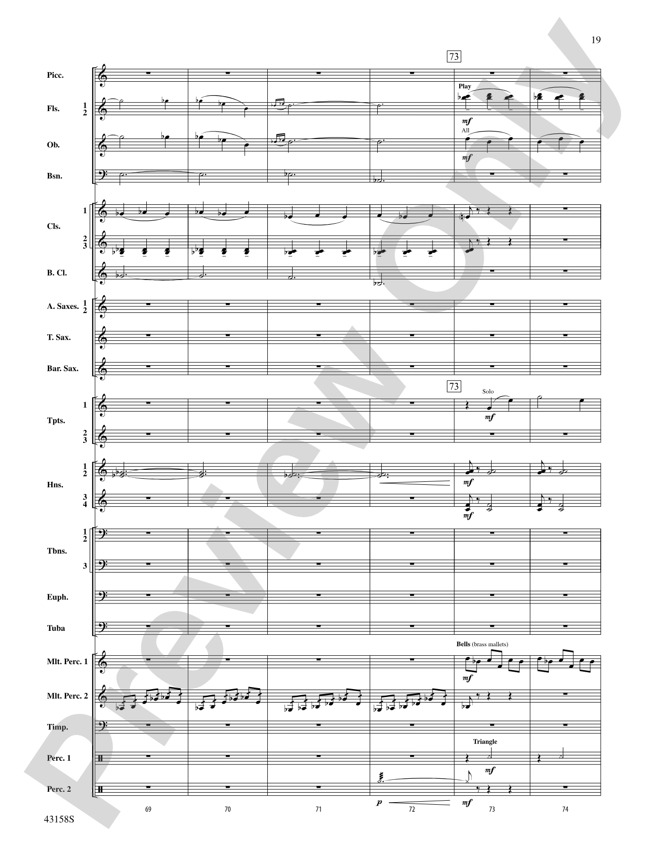 On the Third Day: Concert Band Conductor Score & Parts
