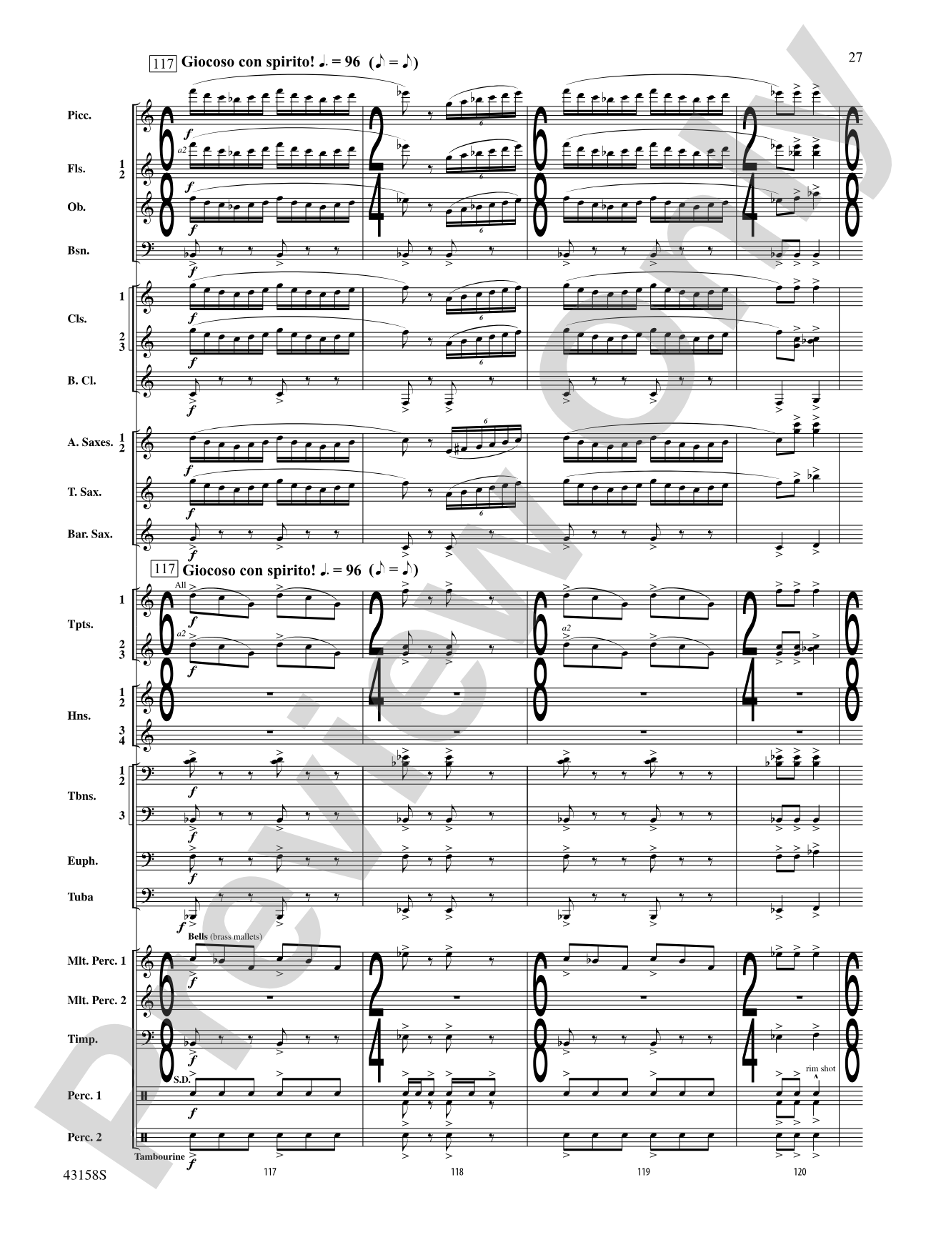 On the Third Day: Concert Band Conductor Score & Parts