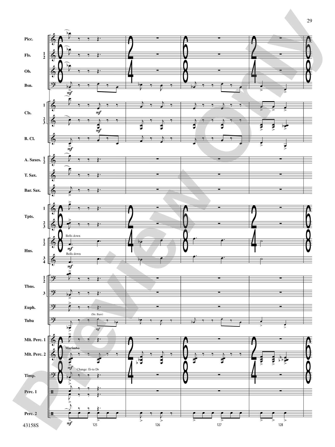 On the Third Day: Concert Band Conductor Score & Parts