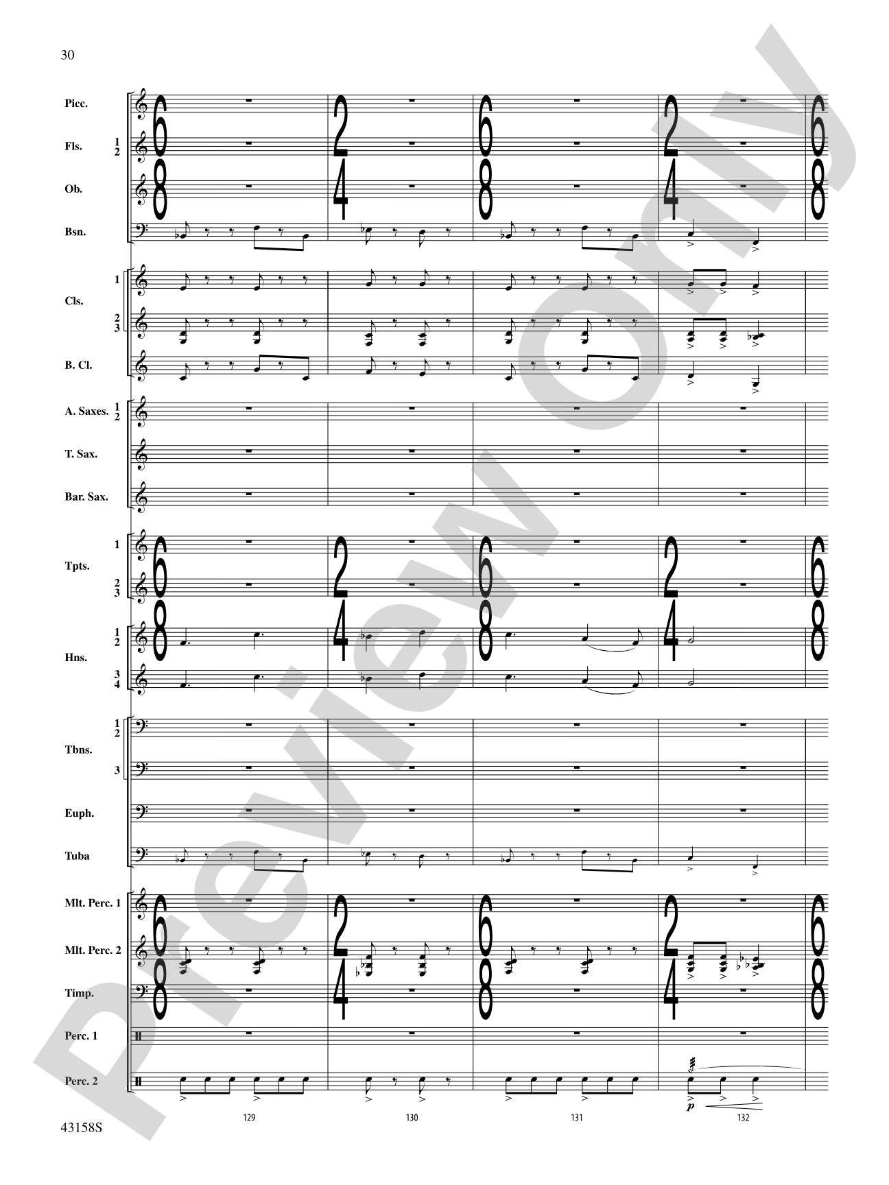 On the Third Day: Concert Band Conductor Score & Parts