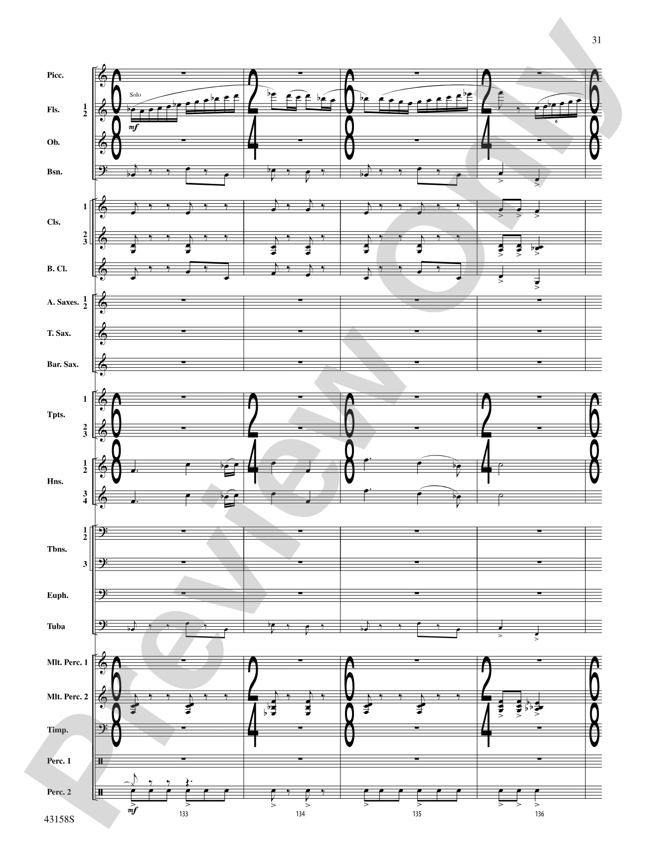 On the Third Day: Concert Band Conductor Score & Parts