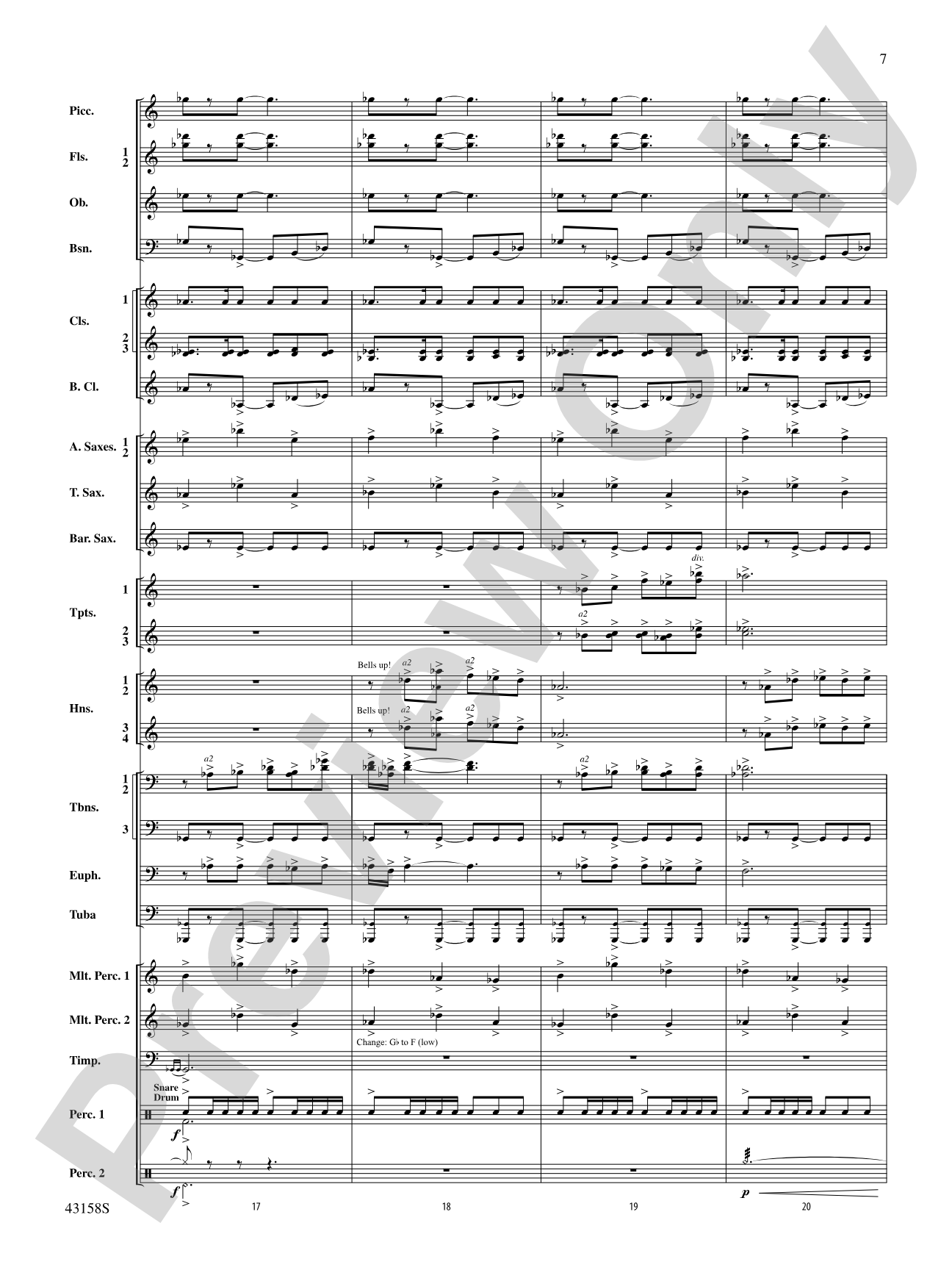 On the Third Day: Concert Band Conductor Score & Parts