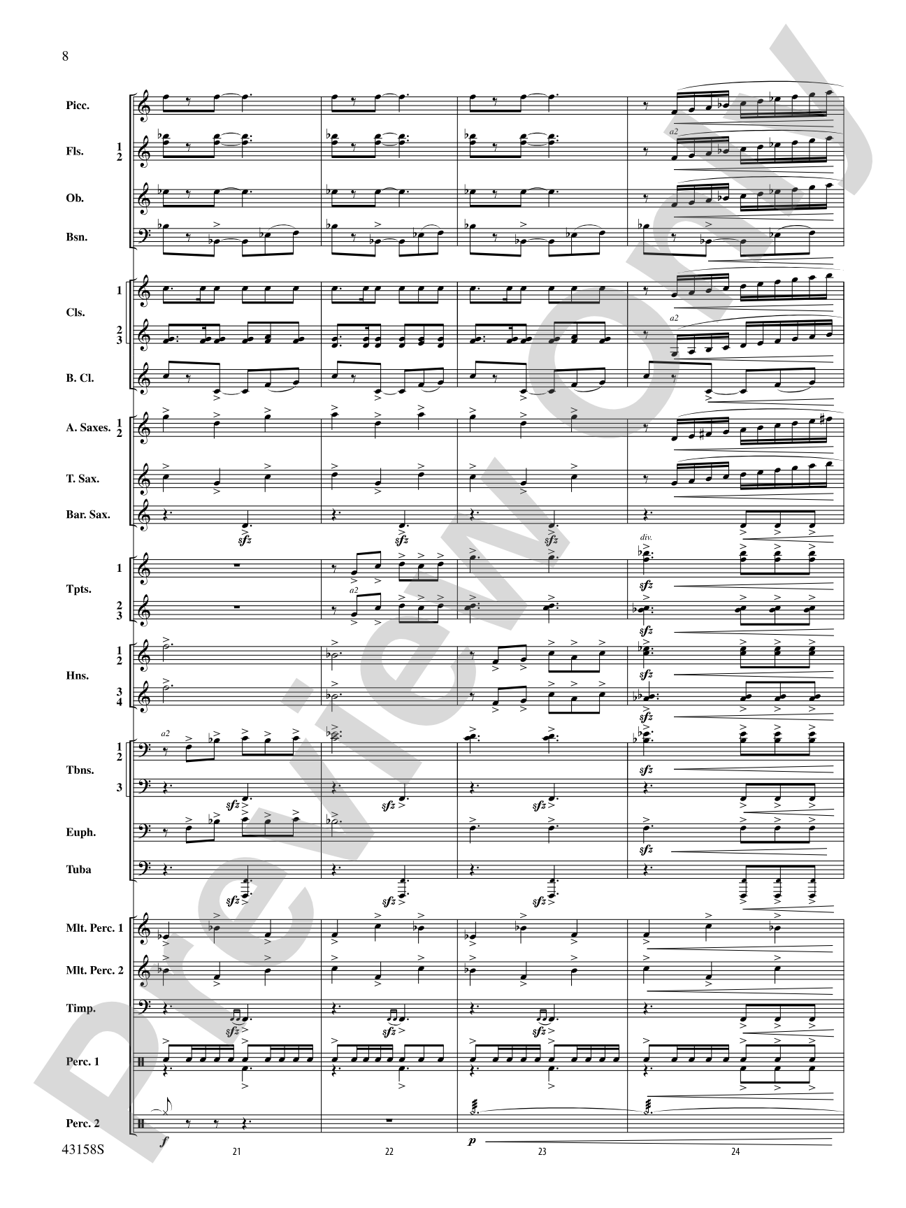 On the Third Day: Concert Band Conductor Score & Parts