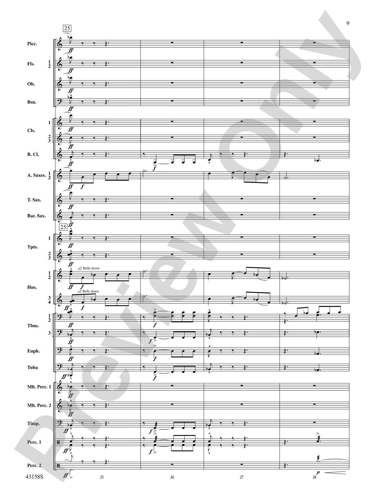 On the Third Day: Concert Band Conductor Score & Parts